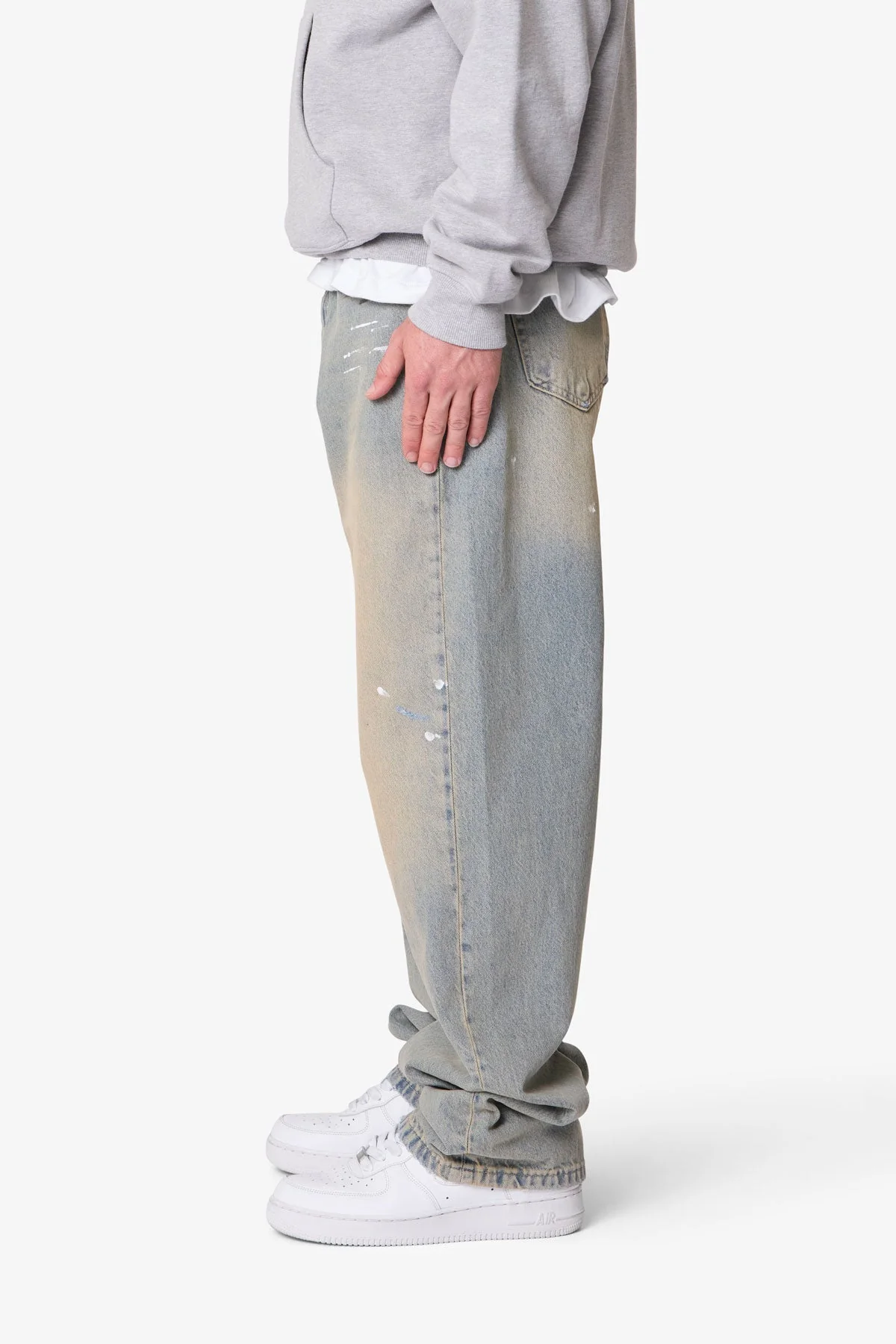 Ultra Baggy Painter Denim | Light Sand Washed Blue - Image 4