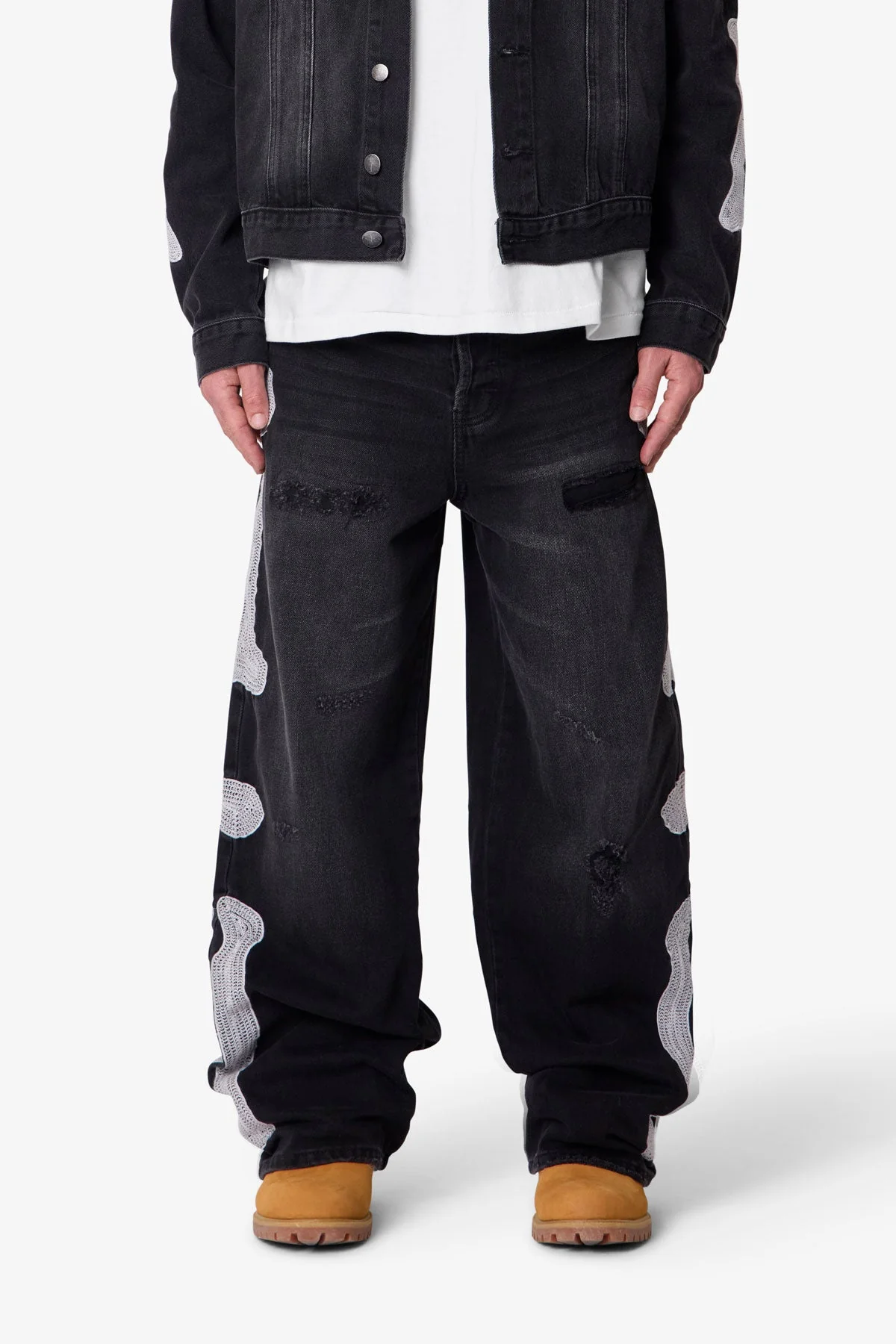 Skeleton Ultra Baggy Denim | Washed Black - Image 2