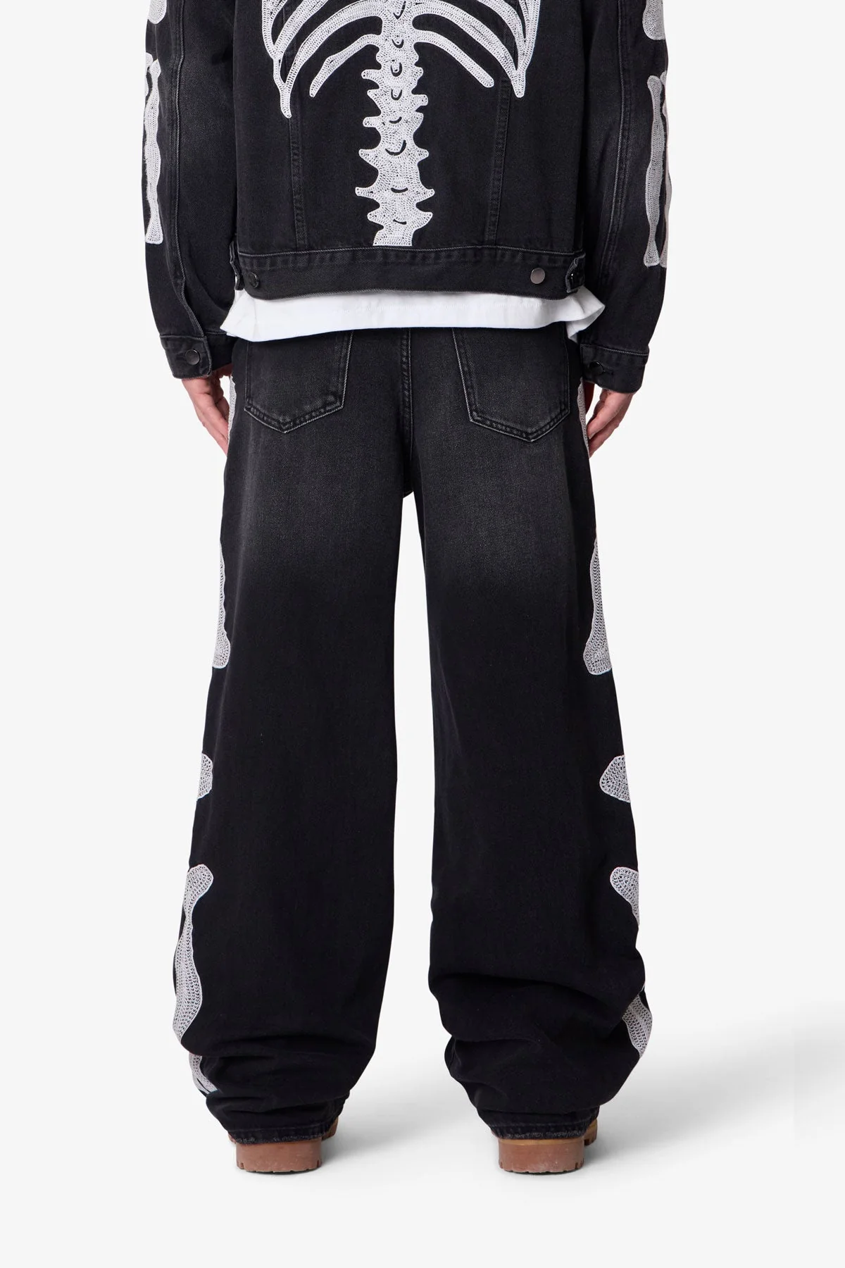 Skeleton Ultra Baggy Denim | Washed Black - Image 5