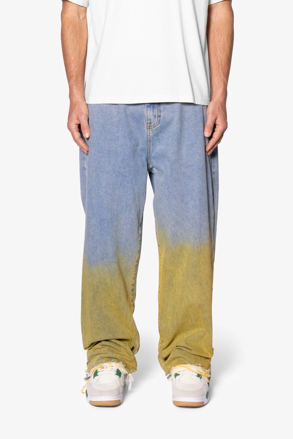 Ultra Baggy Dual Gradient Washed Denim | Blue