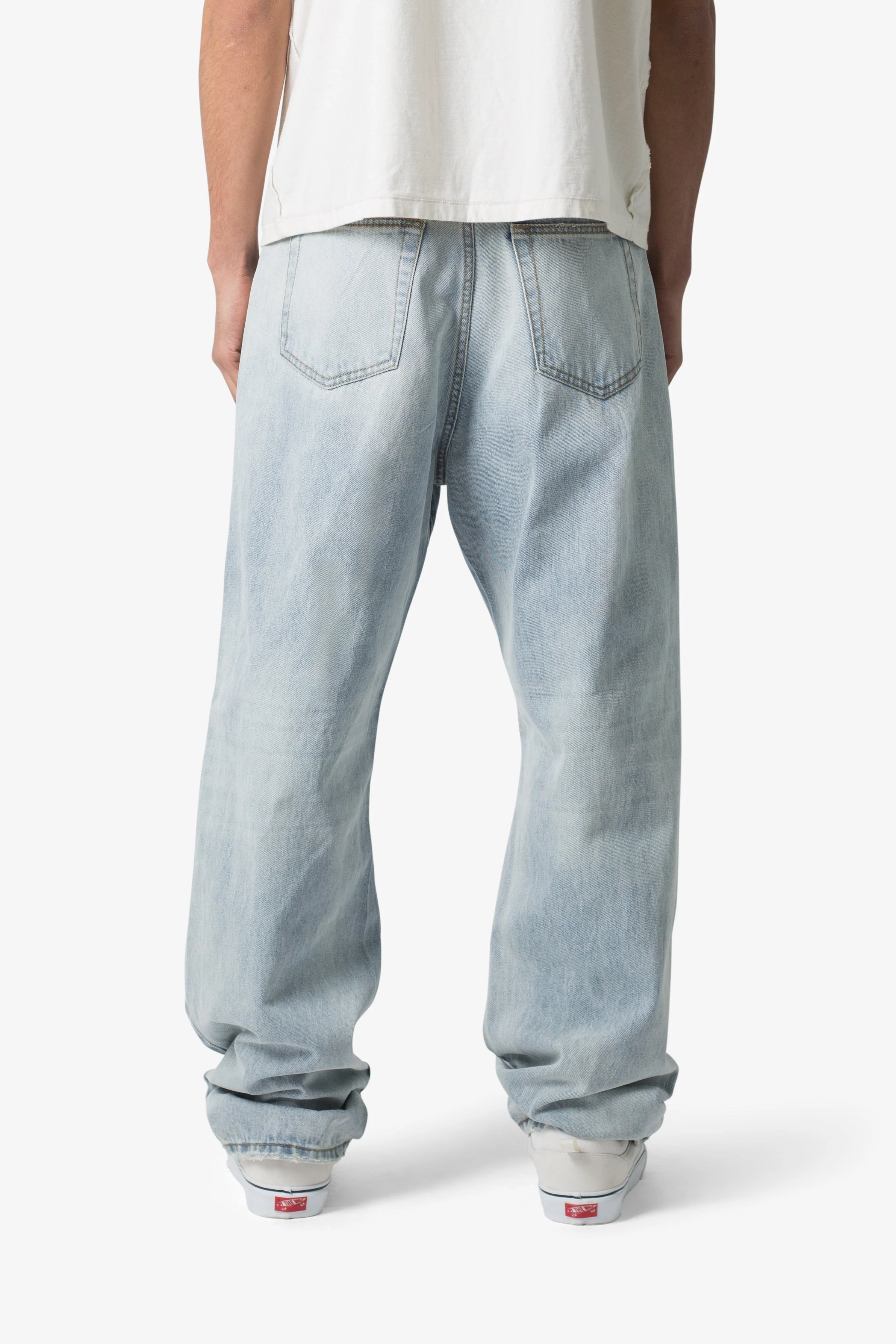 Ultra Baggy Chainstitch Denim | Light Blue - Image 7