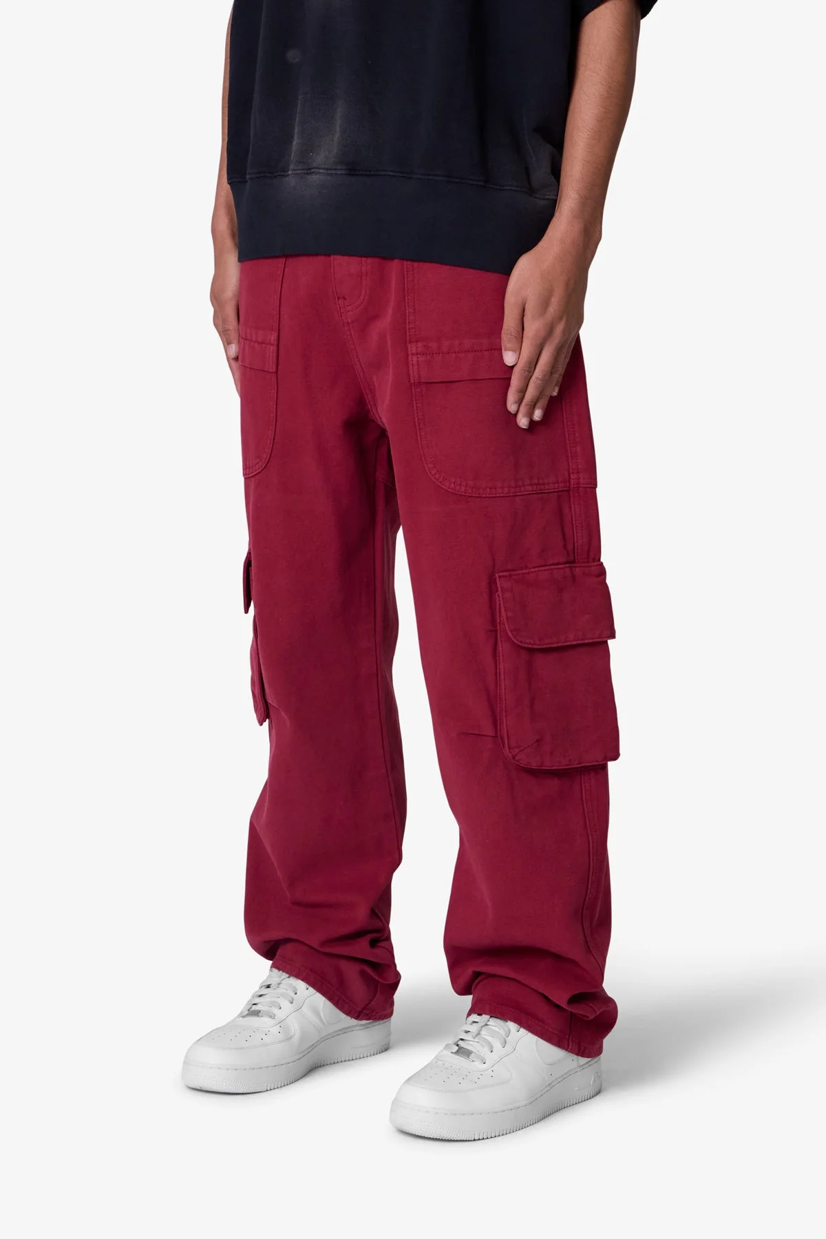 Ultra Baggy Pocketeer Denim | Burgundy - Image 3