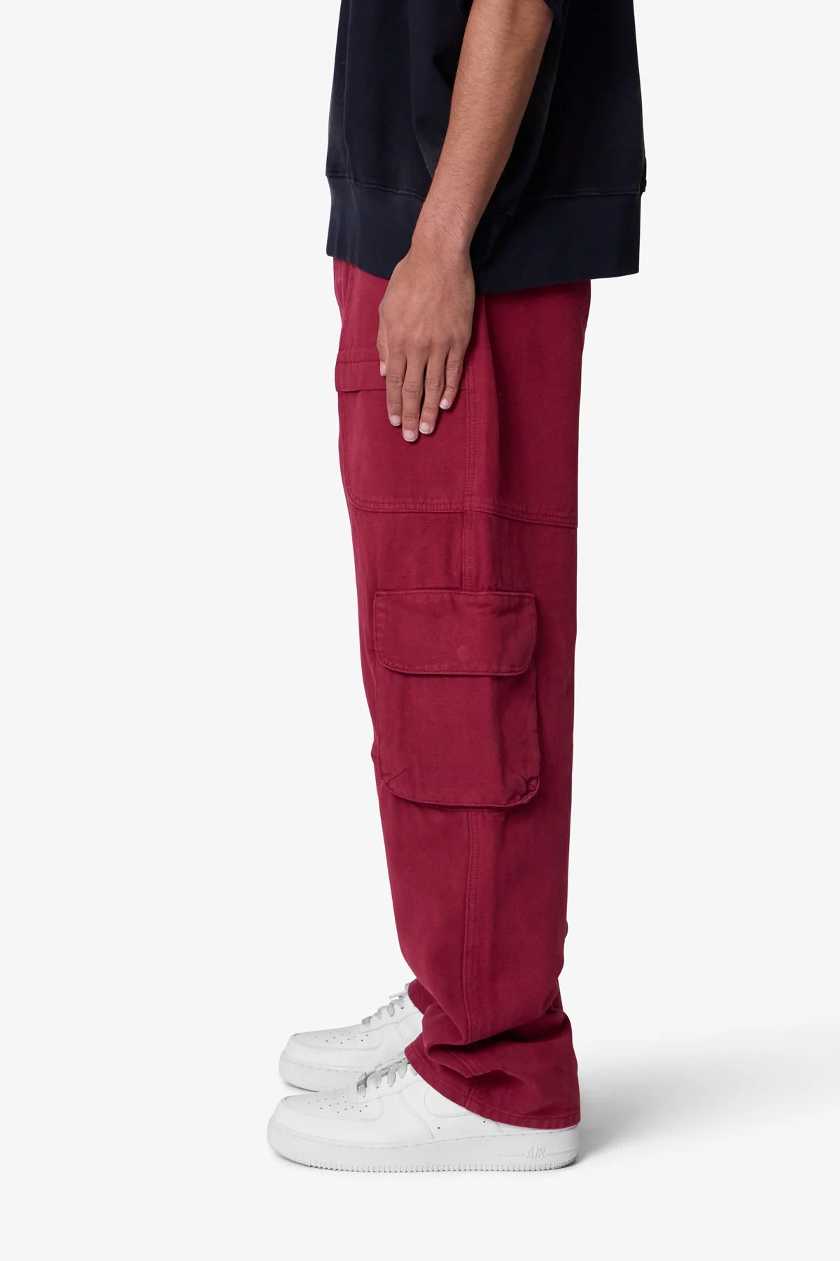 Ultra Baggy Pocketeer Denim | Burgundy - Image 4