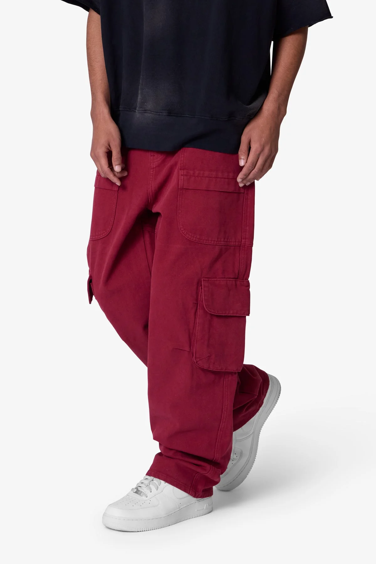 Ultra Baggy Pocketeer Denim | Burgundy - Image 6