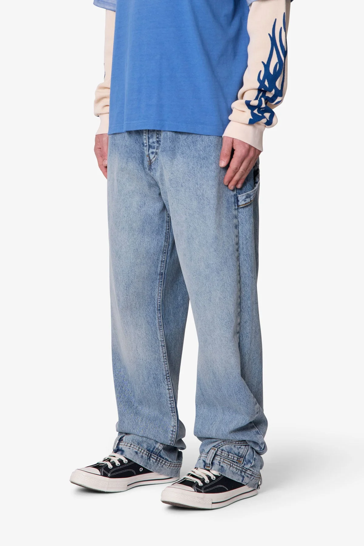 Ultra Baggy Reconstructed Denim | Washed Blue - Image 3