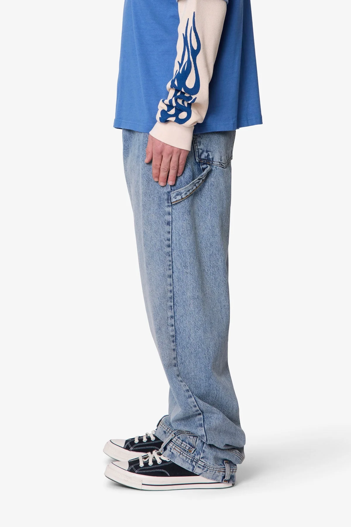 Ultra Baggy Reconstructed Denim | Washed Blue - Image 4