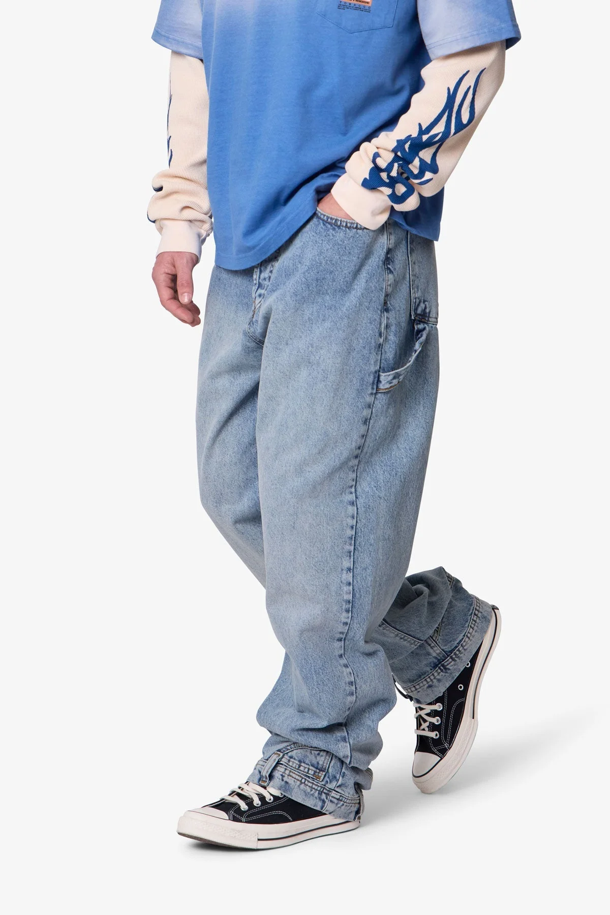 Ultra Baggy Reconstructed Denim | Washed Blue - Image 5