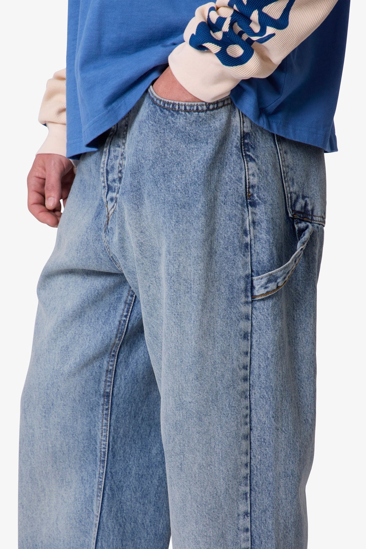 Ultra Baggy Reconstructed Denim | Washed Blue - Image 6