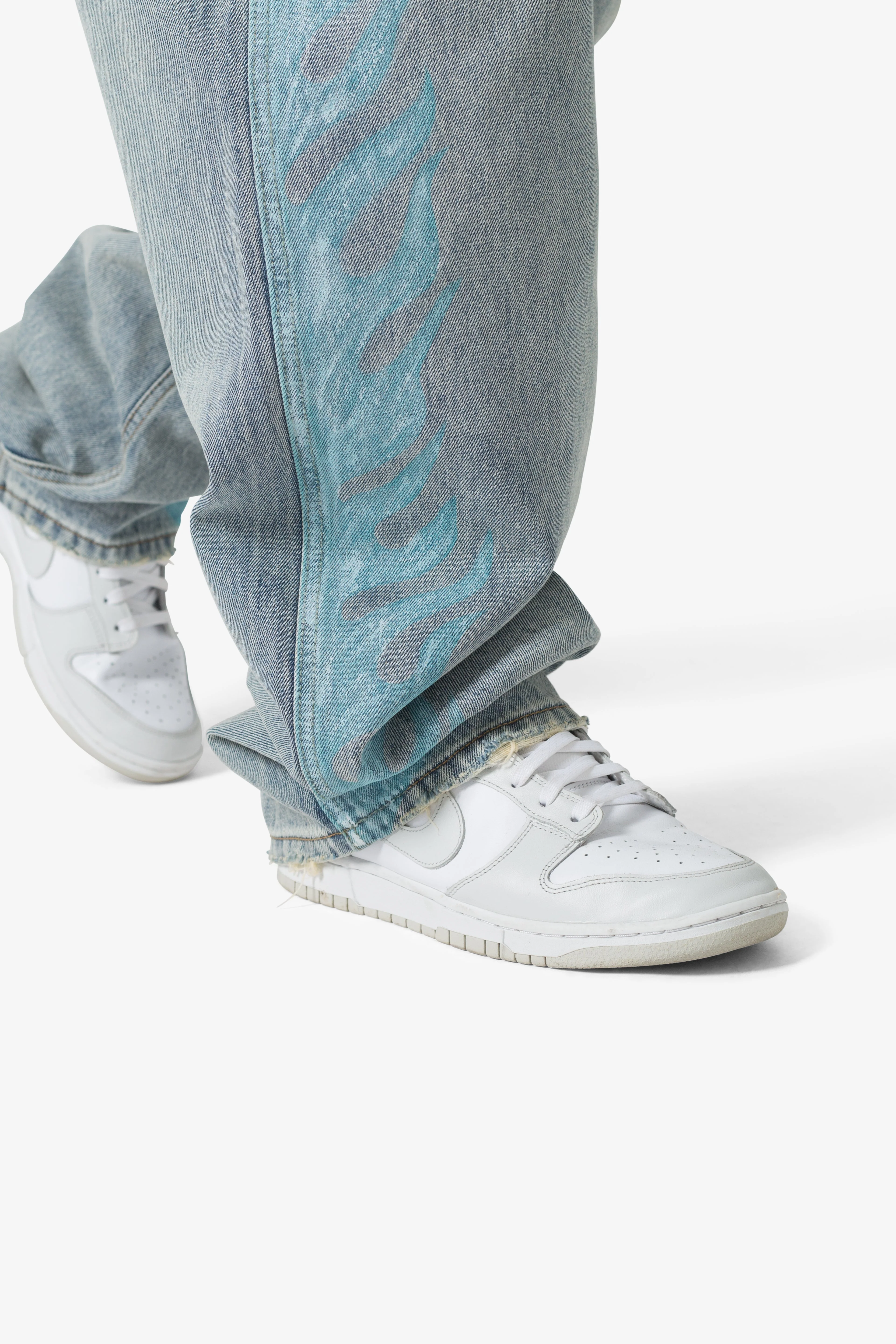 Ultra Baggy Flame Denim | Blue - Image 7