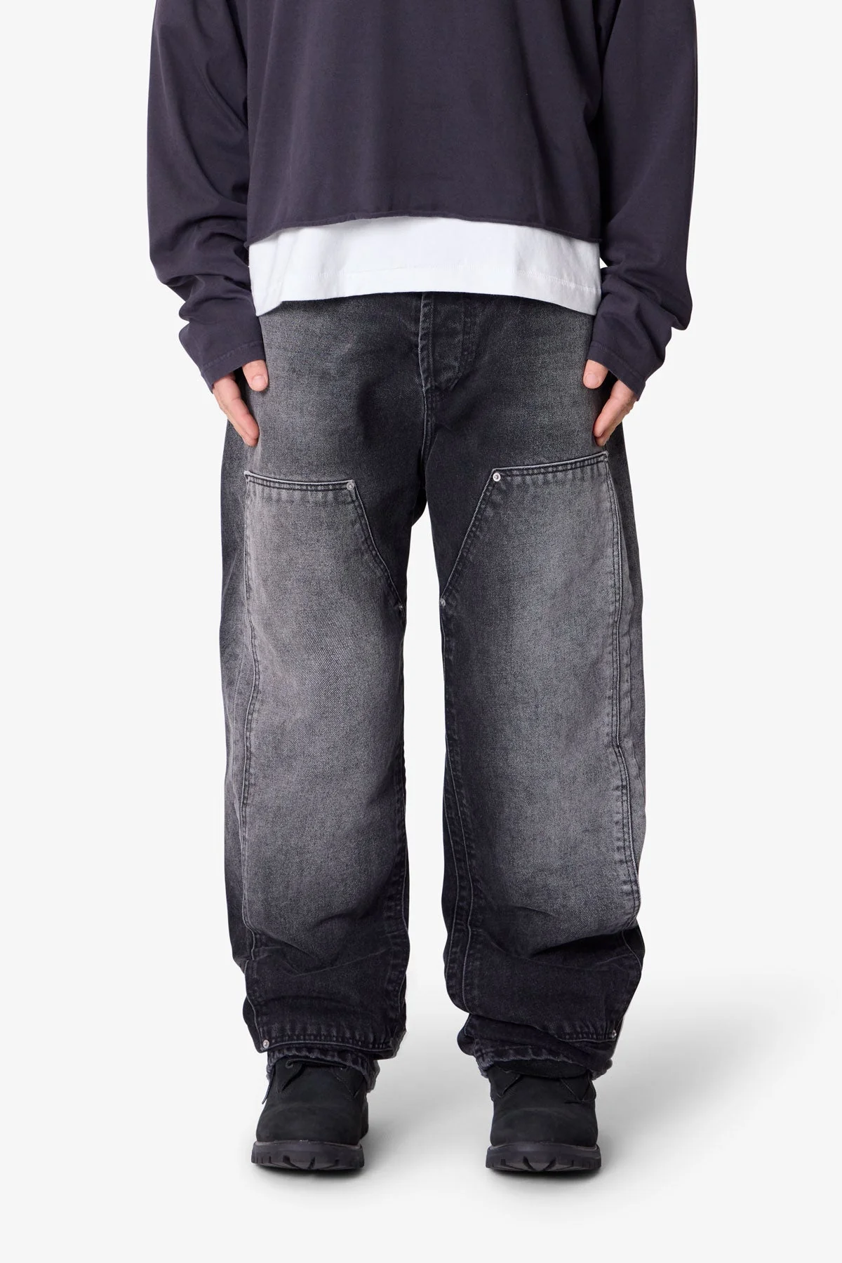 West Double Knee Denim | Black - Image 2
