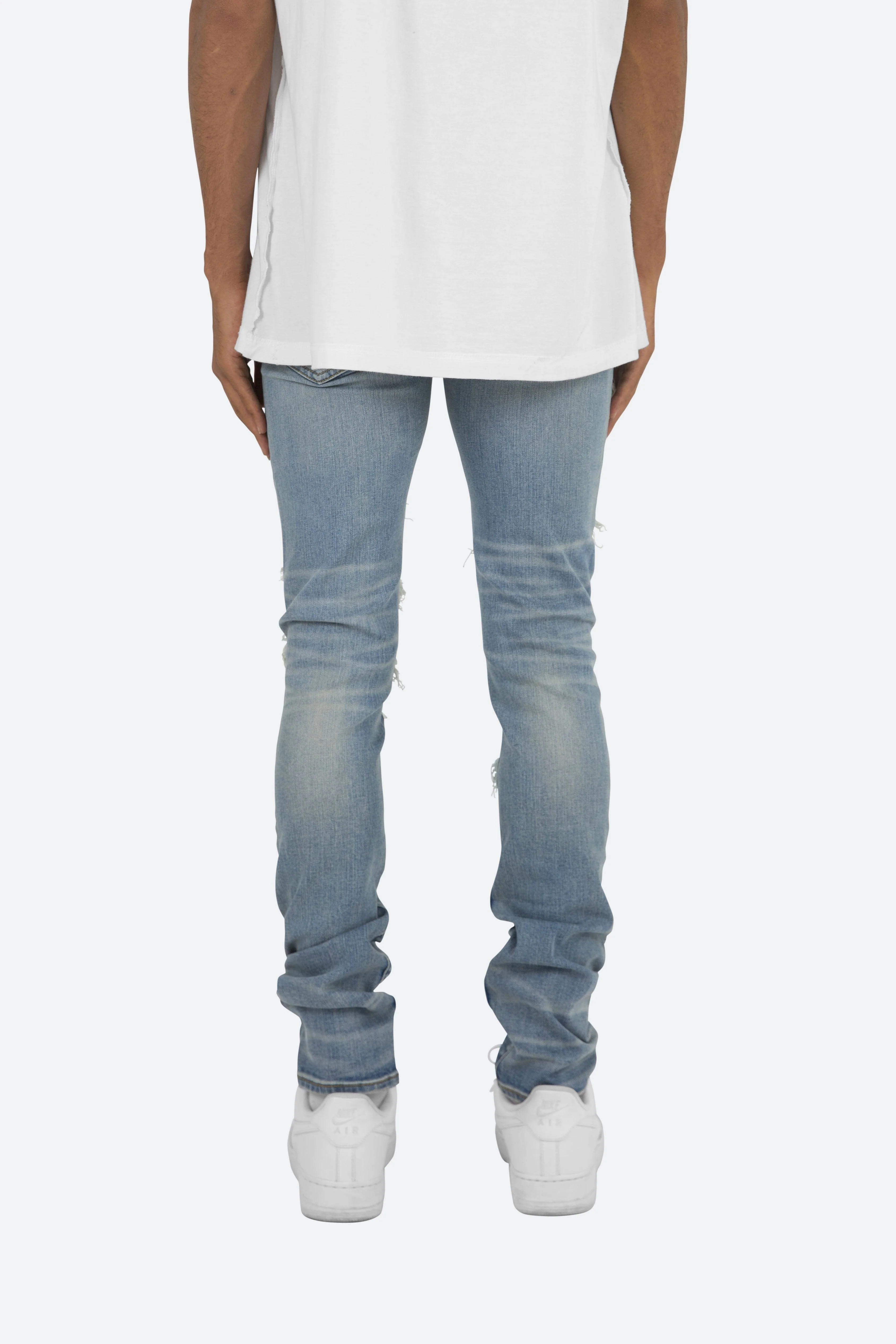X201 Rhinestone Skinny Denim | Blue - Image 7
