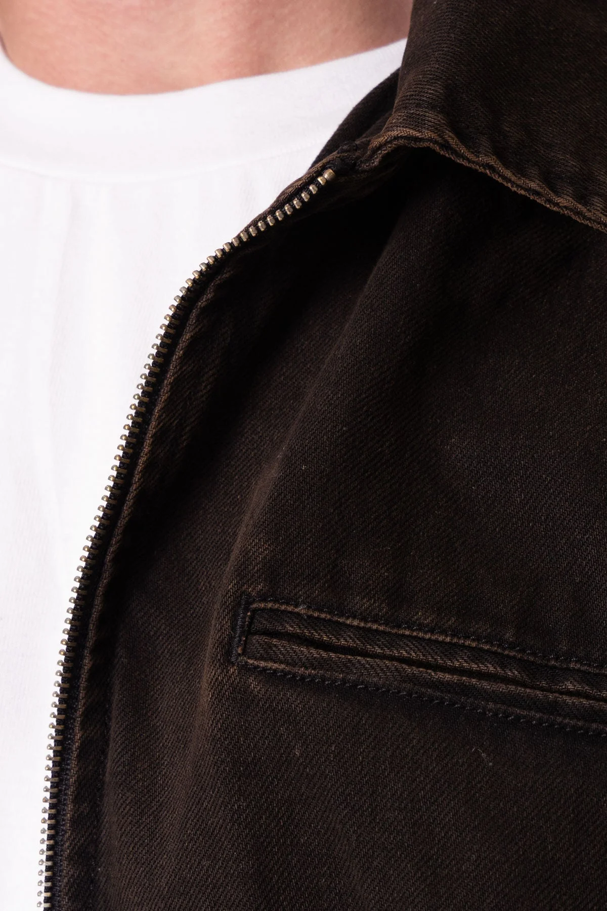 Collared Cinch jacket | Washed Black - Image 7