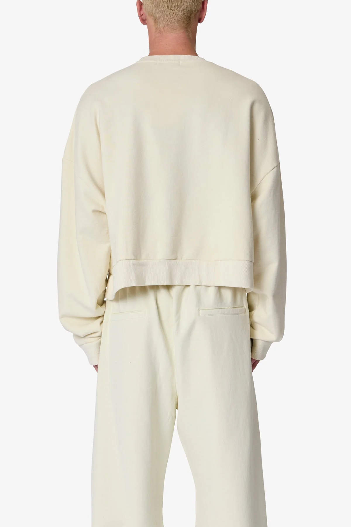Cropped Crewneck | Off White - Image 5