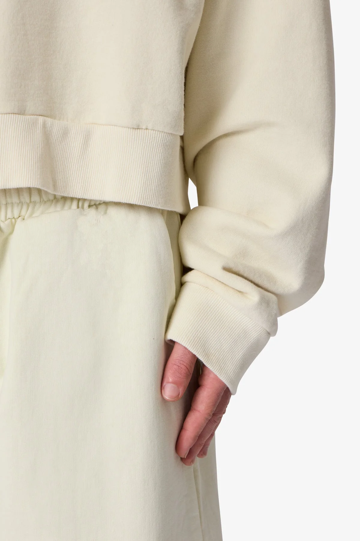 Cropped Crewneck | Off White - Image 7