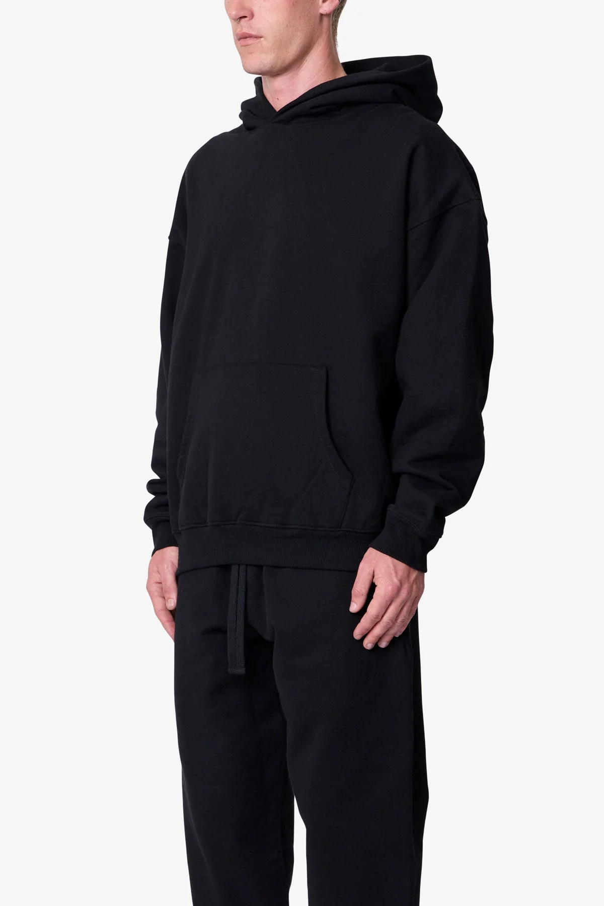 Heavy Basic Hoodie | Black - Image 3
