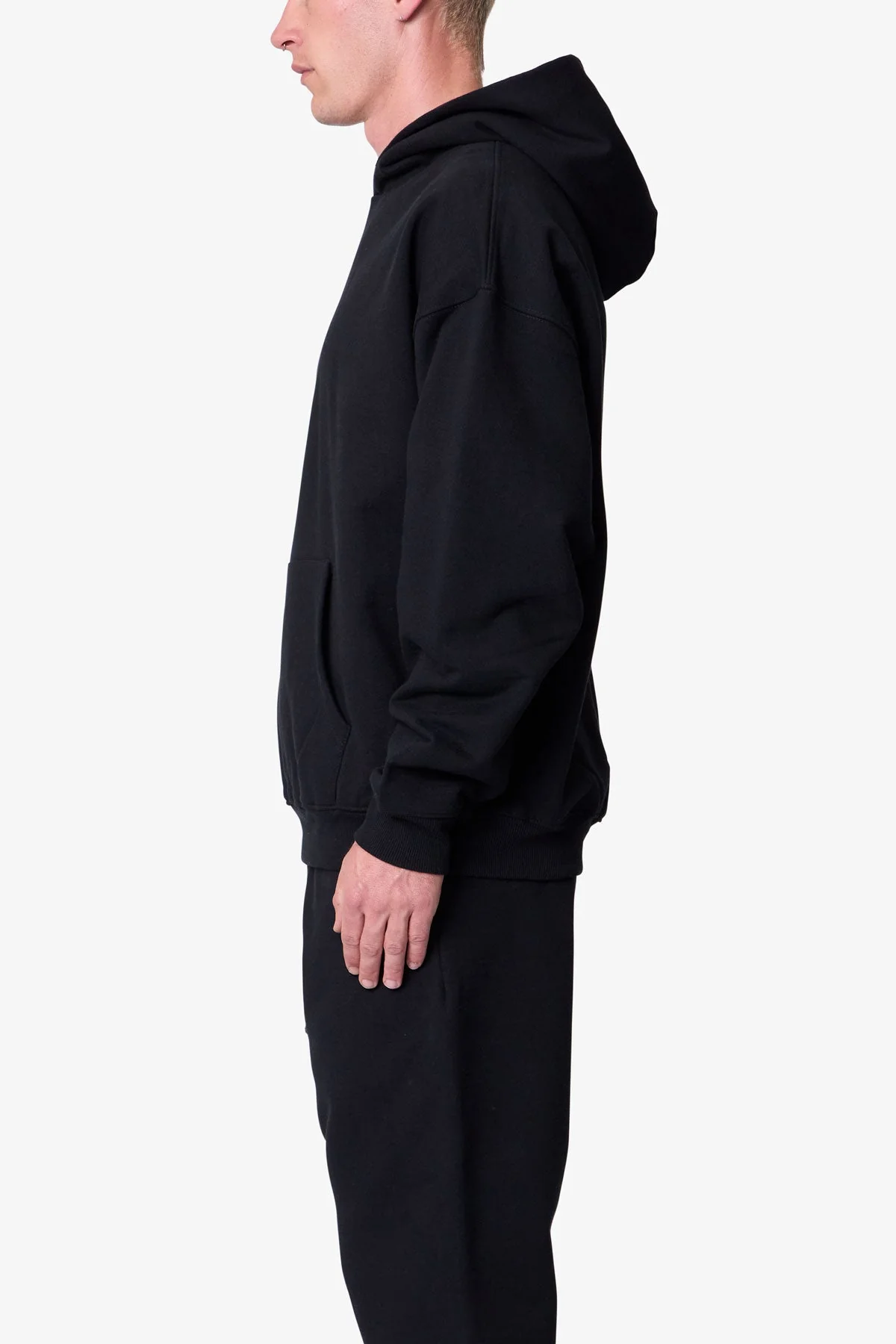 Heavy Basic Hoodie | Black - Image 4