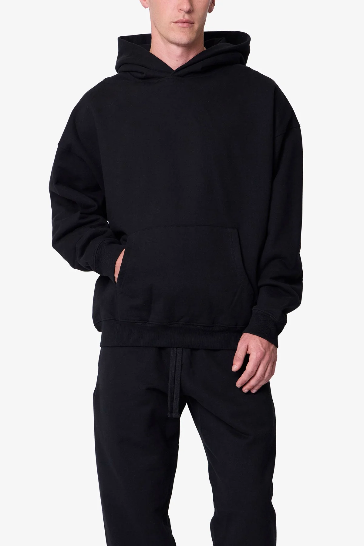 Heavy Basic Hoodie | Black - Image 6