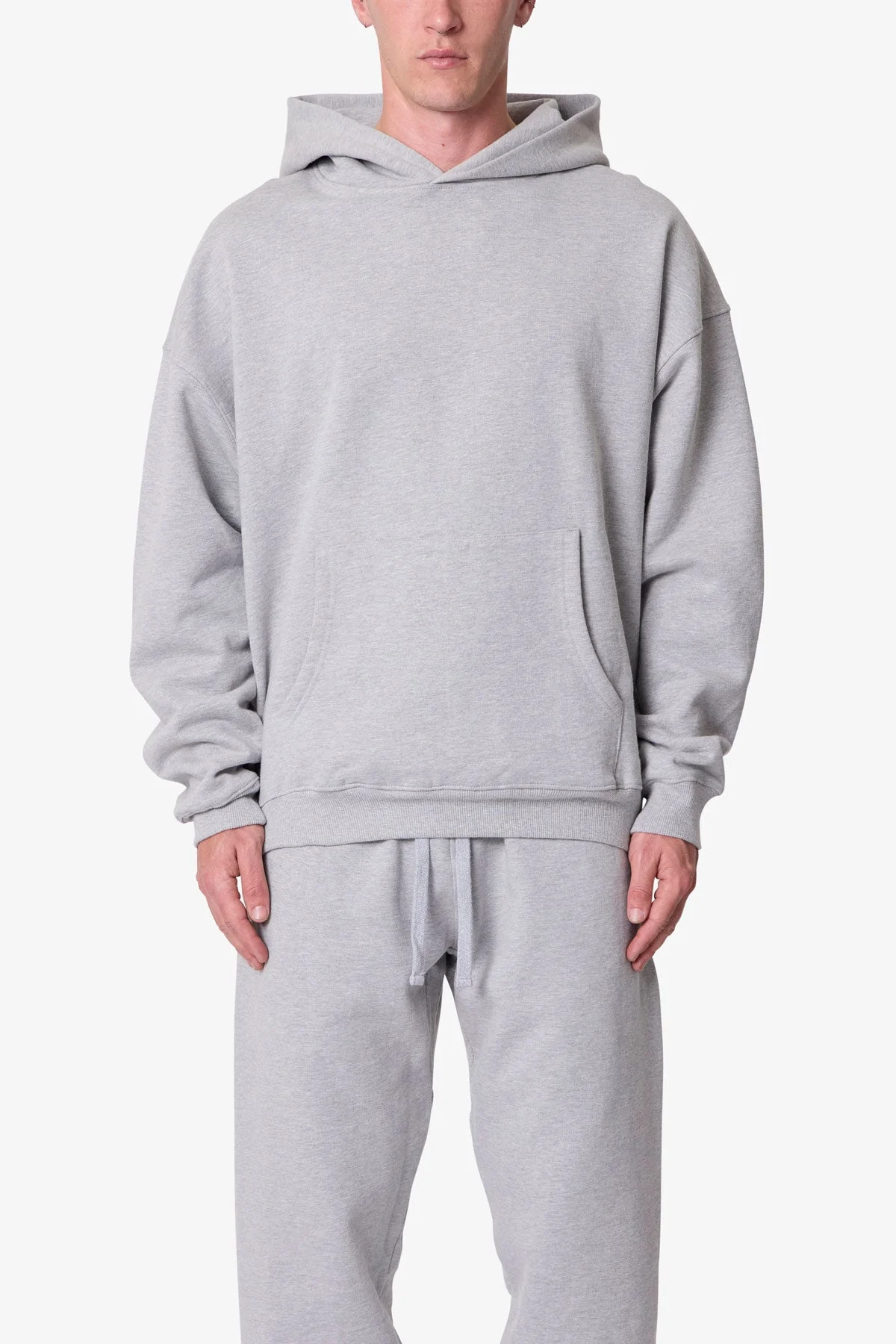 Heavy Basic Hoodie | Marled Grey