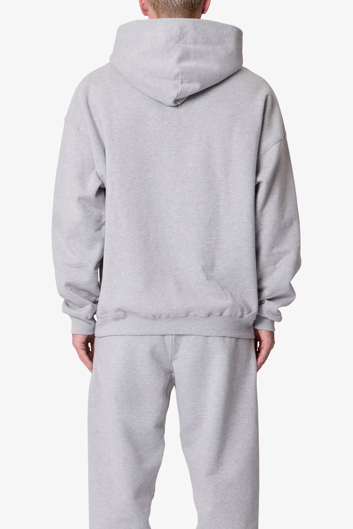 Heavy Basic Hoodie | Marled Grey - Image 5