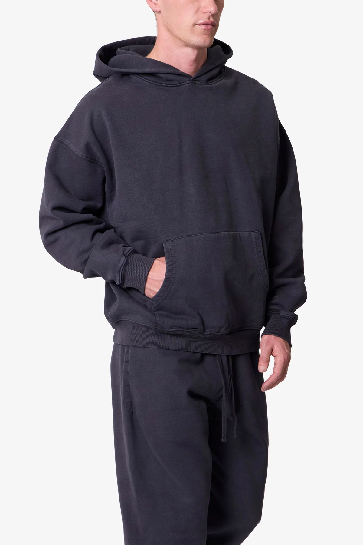 Heavy Basic Hoodie | Washed Black - Image 6