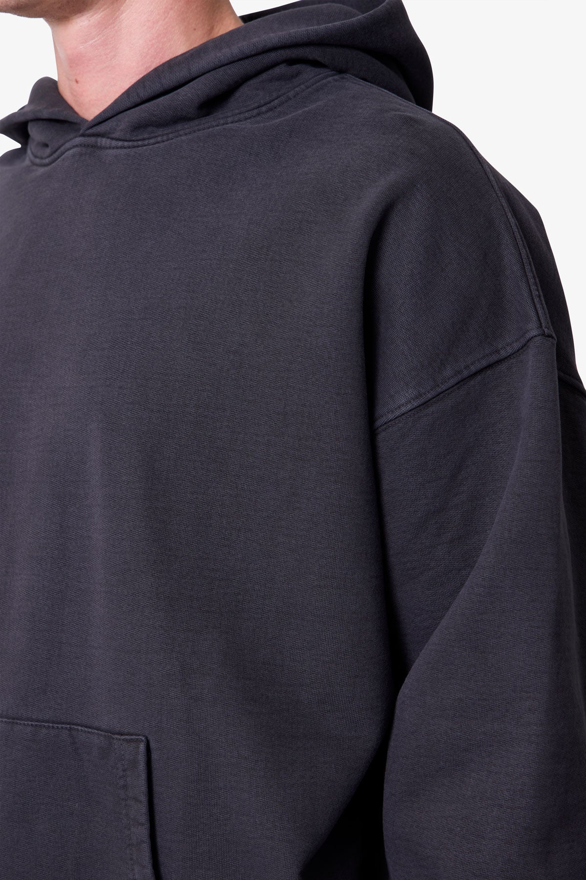 Heavy Basic Hoodie | Washed Black - Image 7