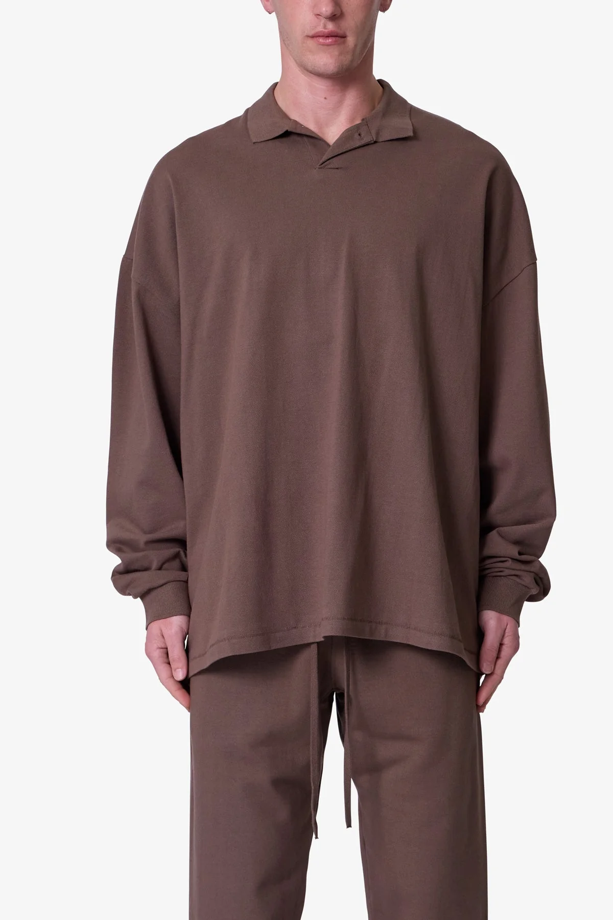 Every Day L/S Polo | Olive - Image 2