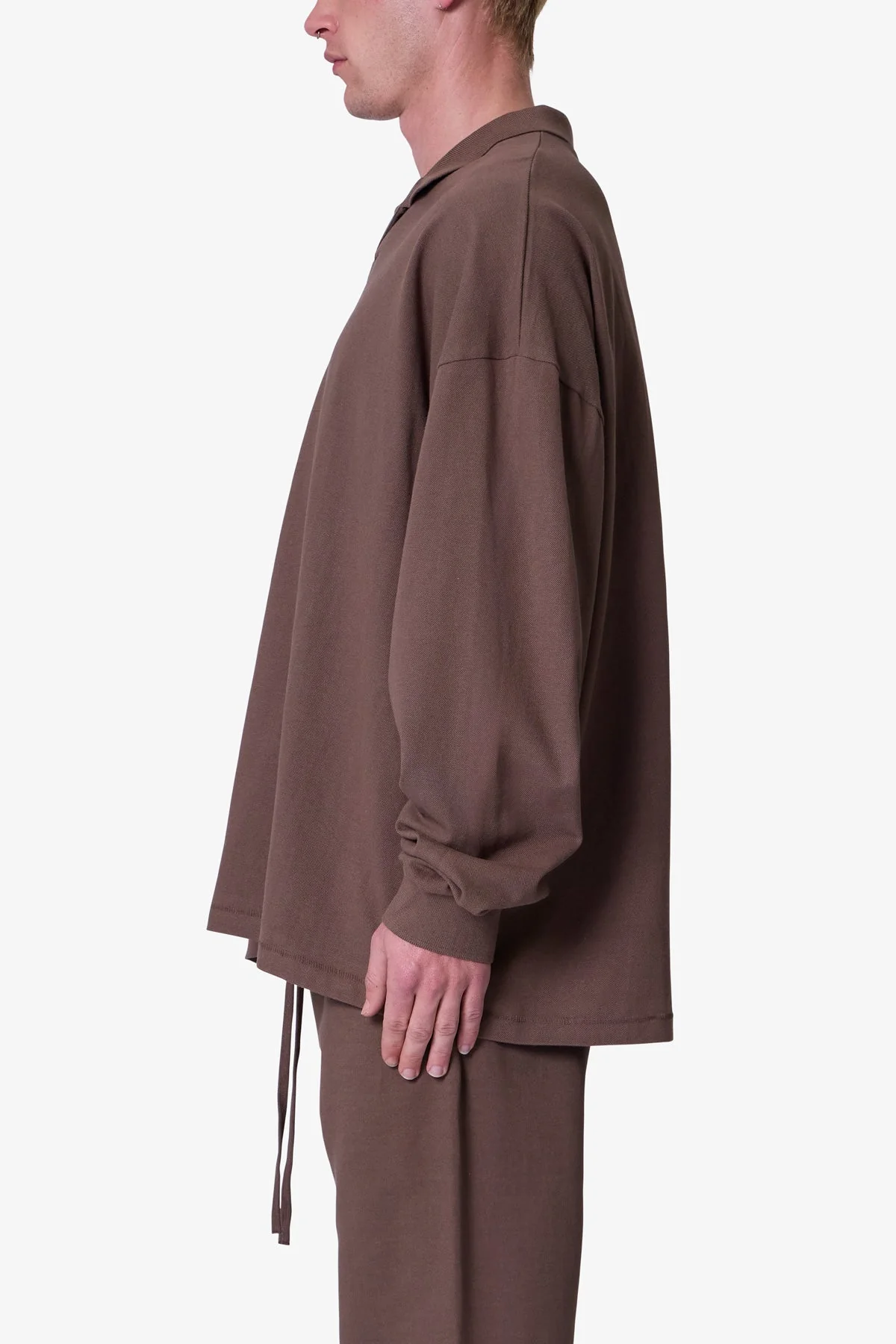 Every Day L/S Polo | Olive - Image 4