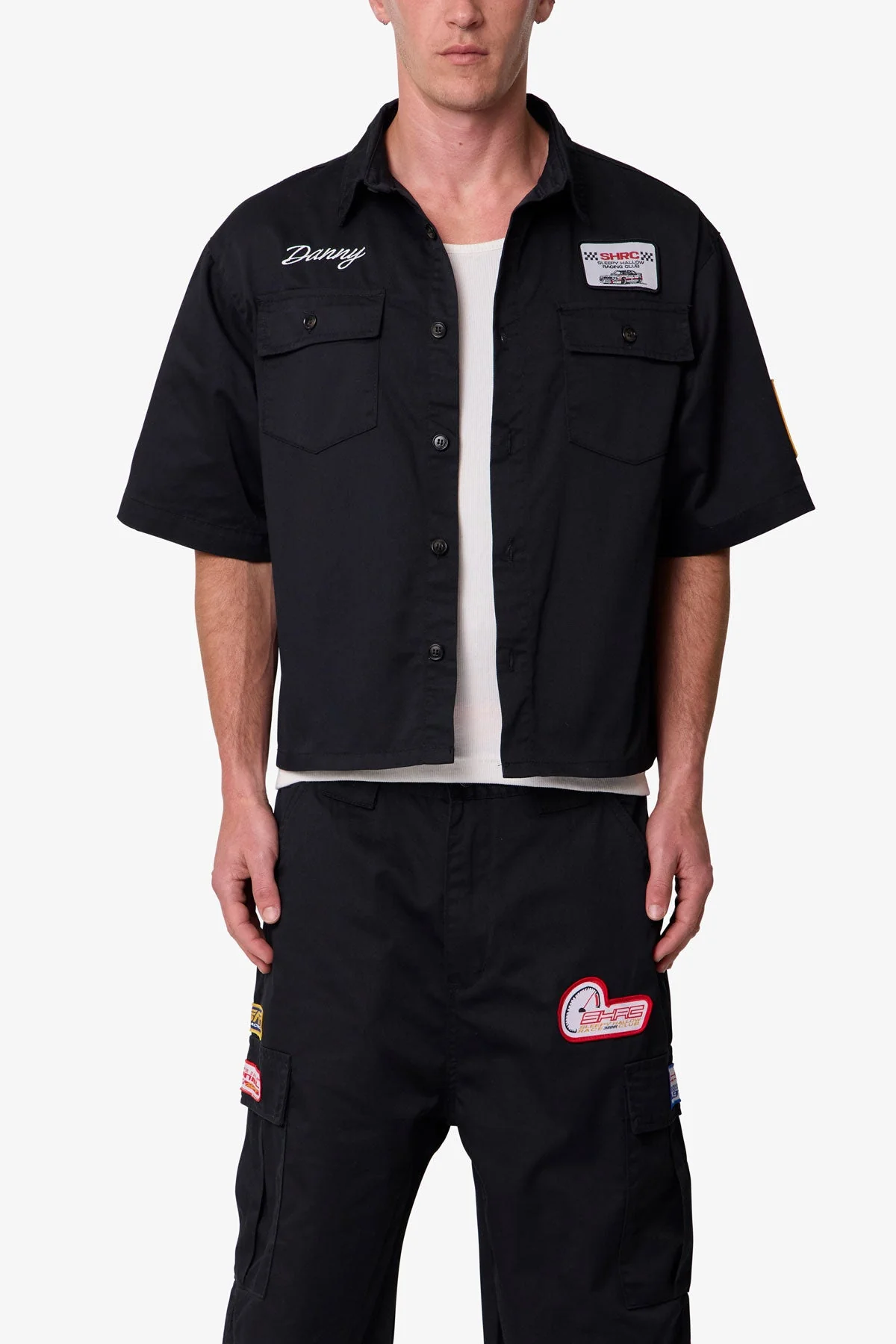 Front Pocket Work Shirt | Black - Image 2