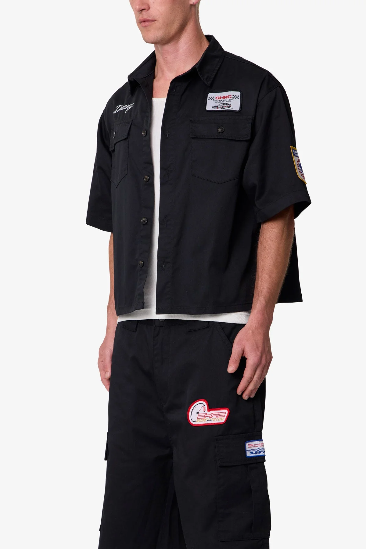 Front Pocket Work Shirt | Black - Image 3
