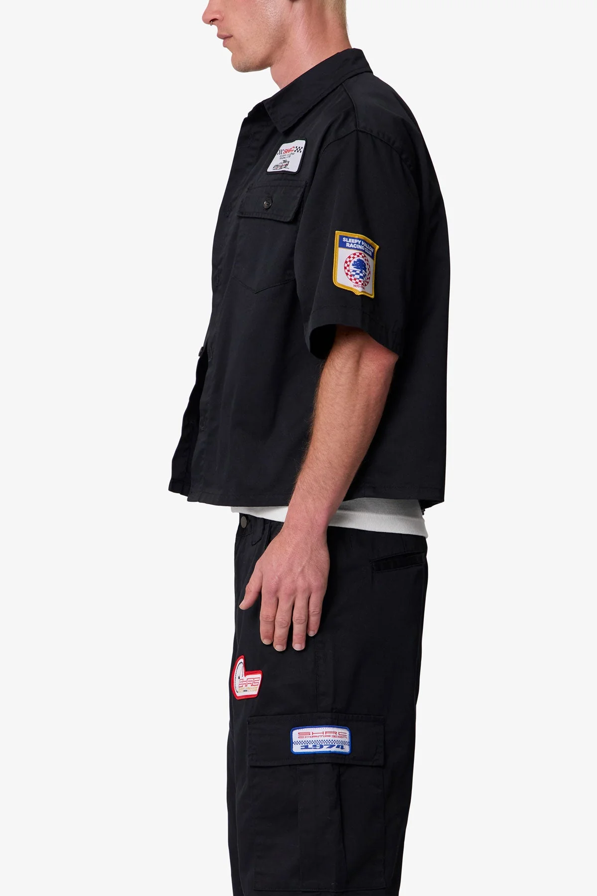 Front Pocket Work Shirt | Black - Image 4