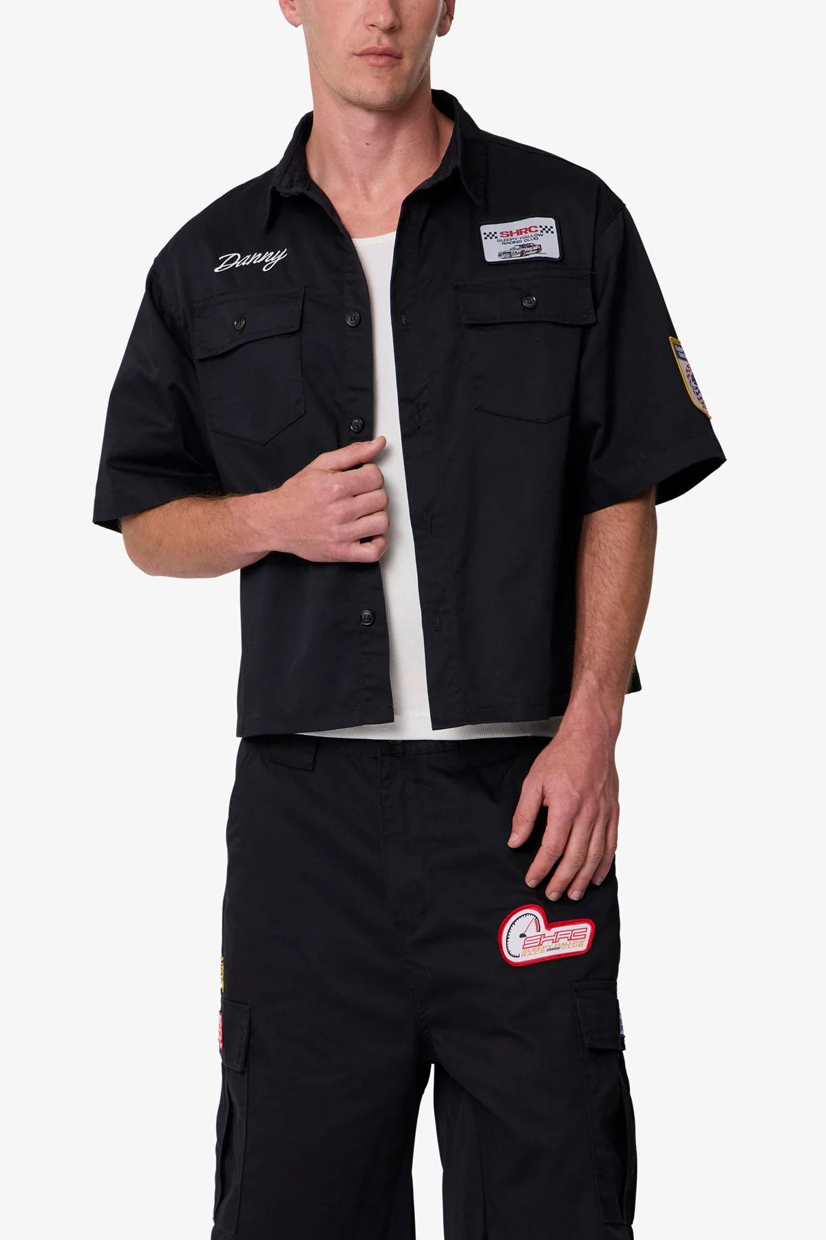 Front Pocket Work Shirt | Black - Image 7