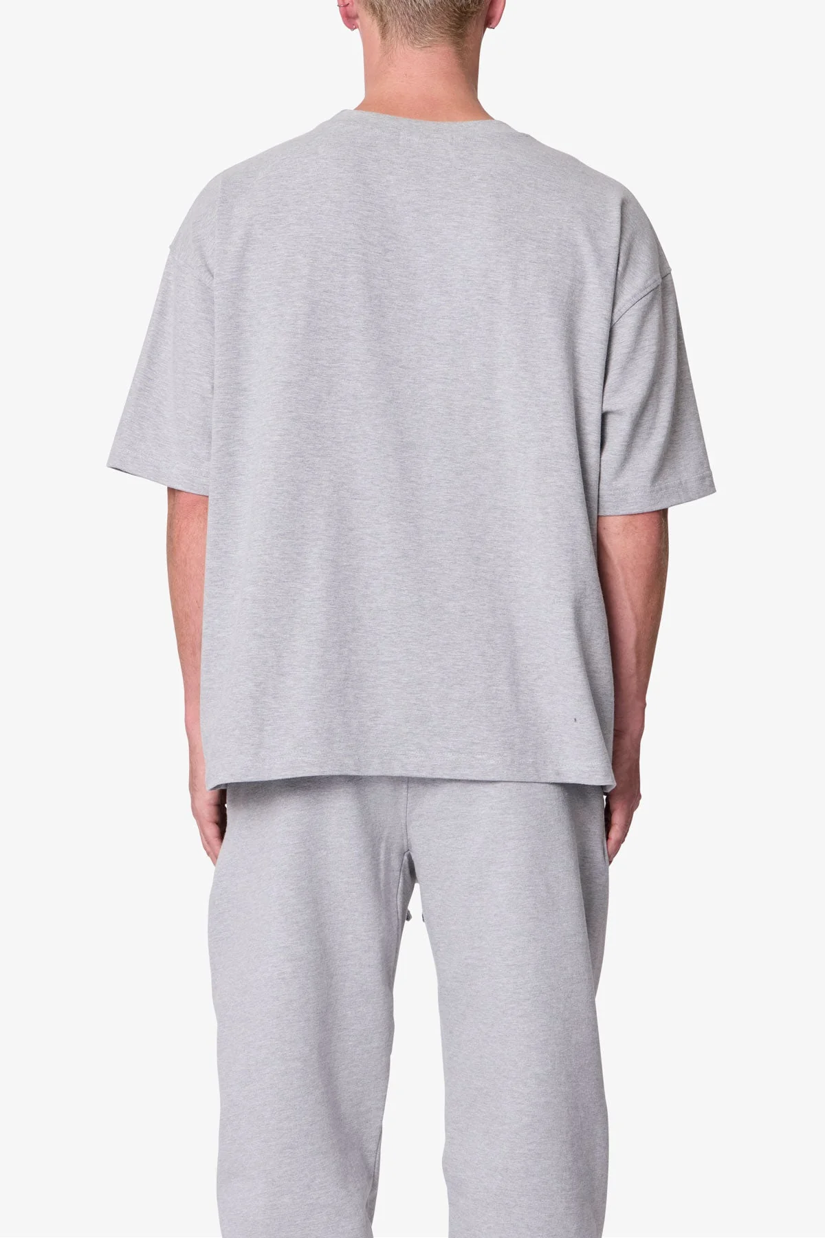 Heavy Basic Boxy Tee | Marled Grey - Image 5