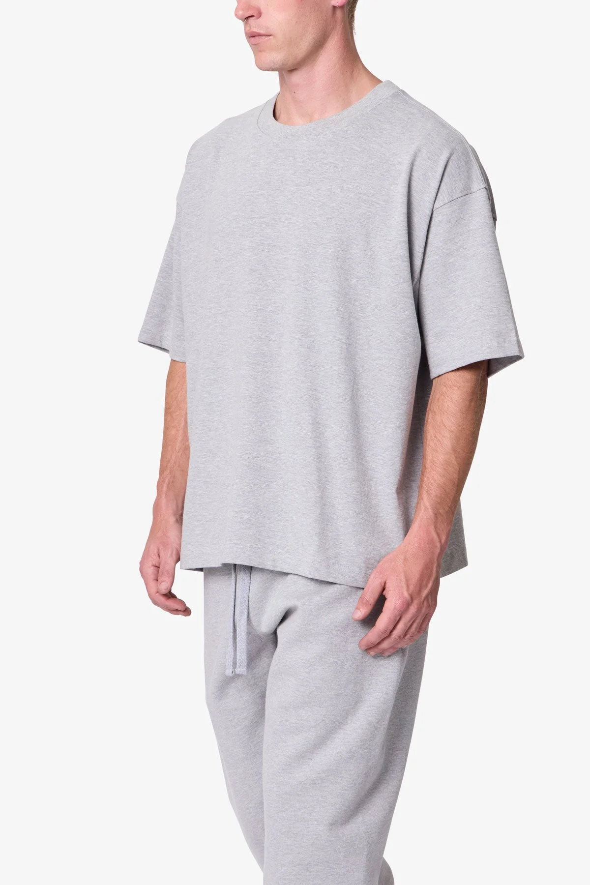 Heavy Basic Boxy Tee | Marled Grey - Image 6