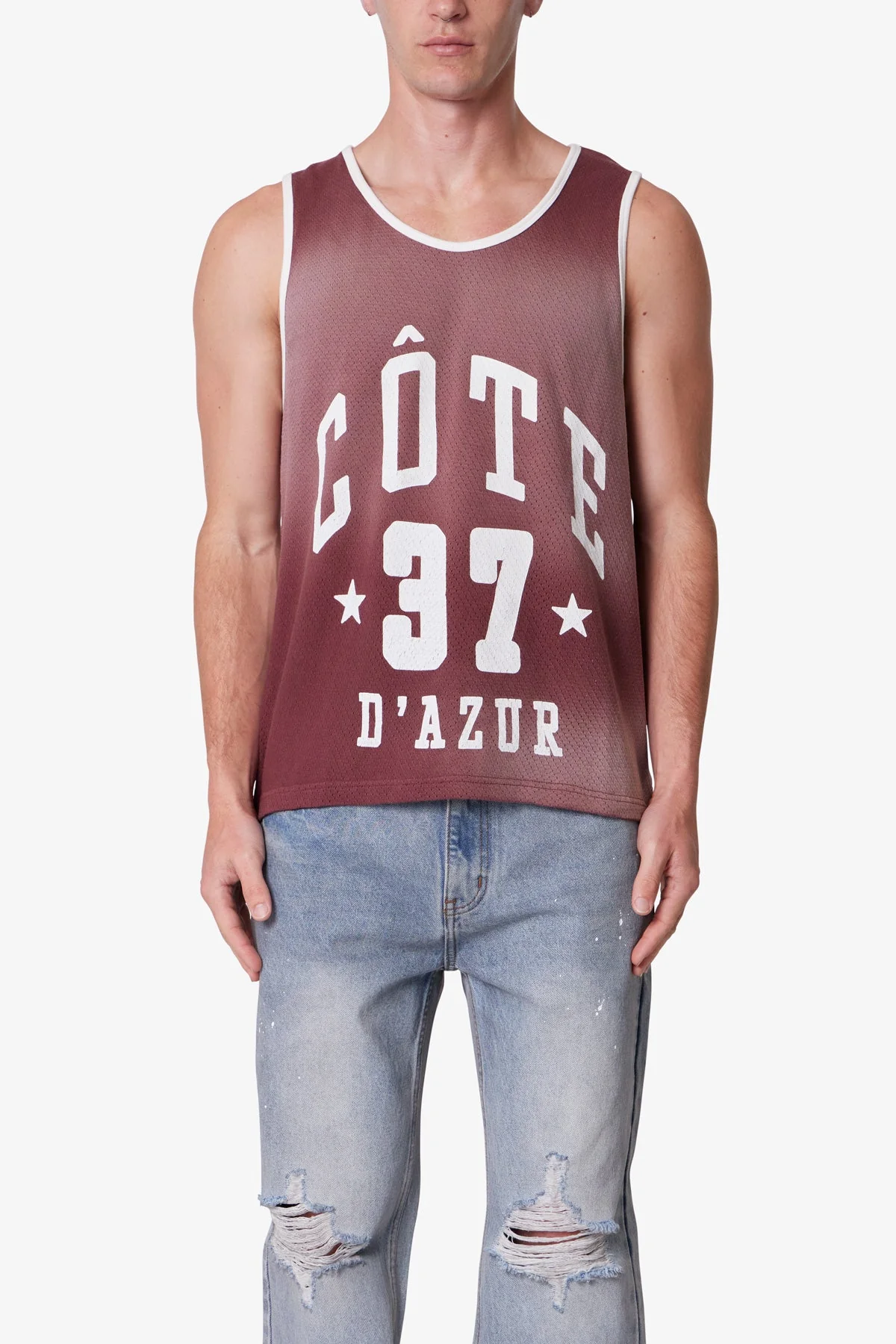 Jersey Pennie Tank | Burgundy - Image 2