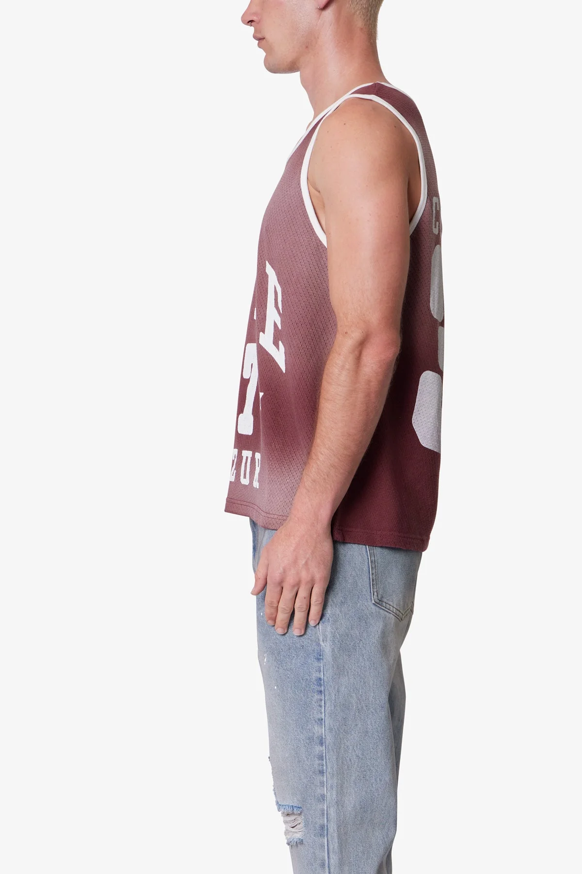 Jersey Pennie Tank | Burgundy - Image 4