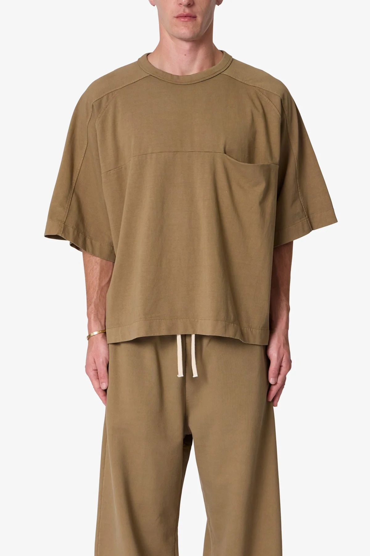 Paneled Hidden Pocket Tee | Washed Earth - Image 2