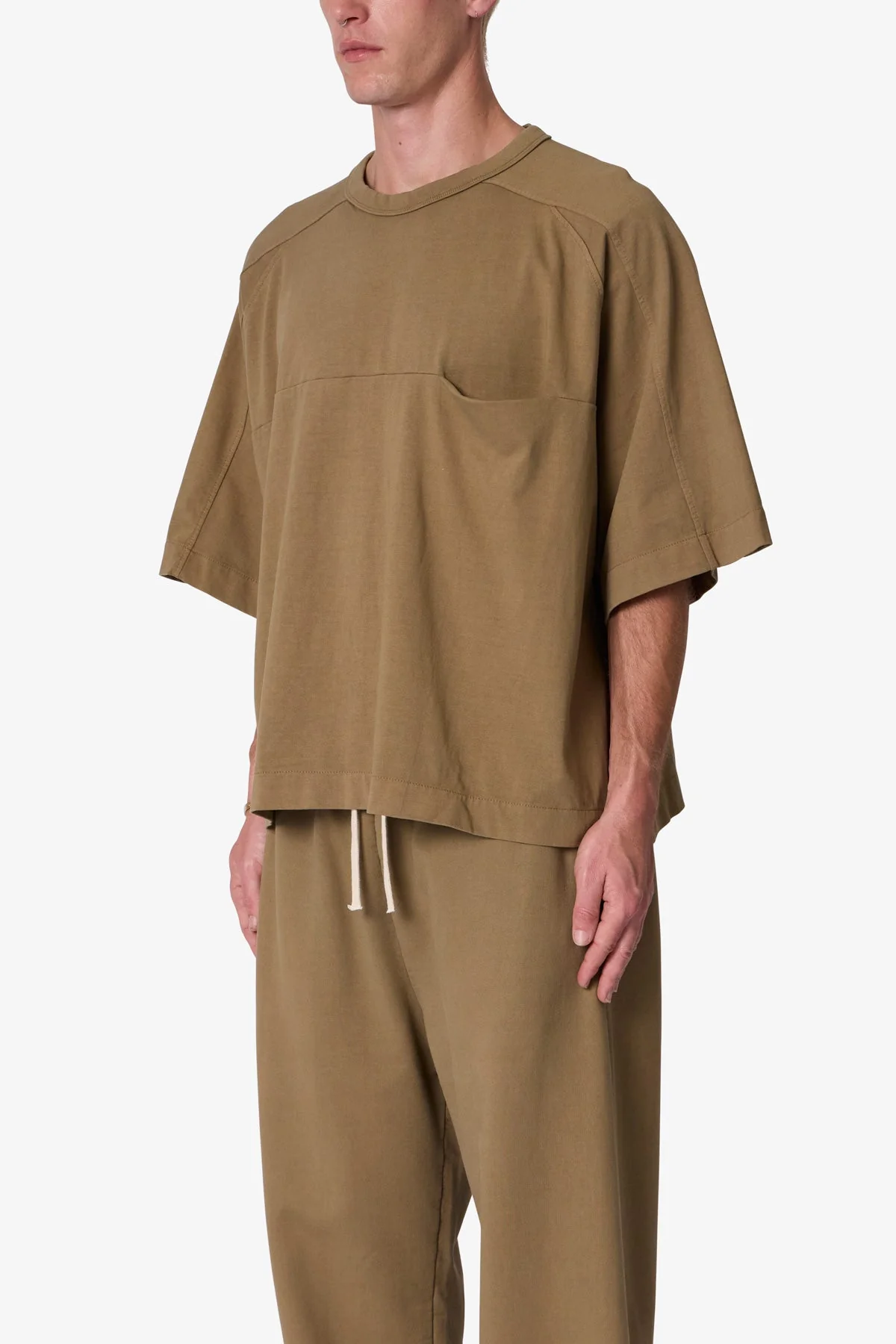 Paneled Hidden Pocket Tee | Washed Earth - Image 3