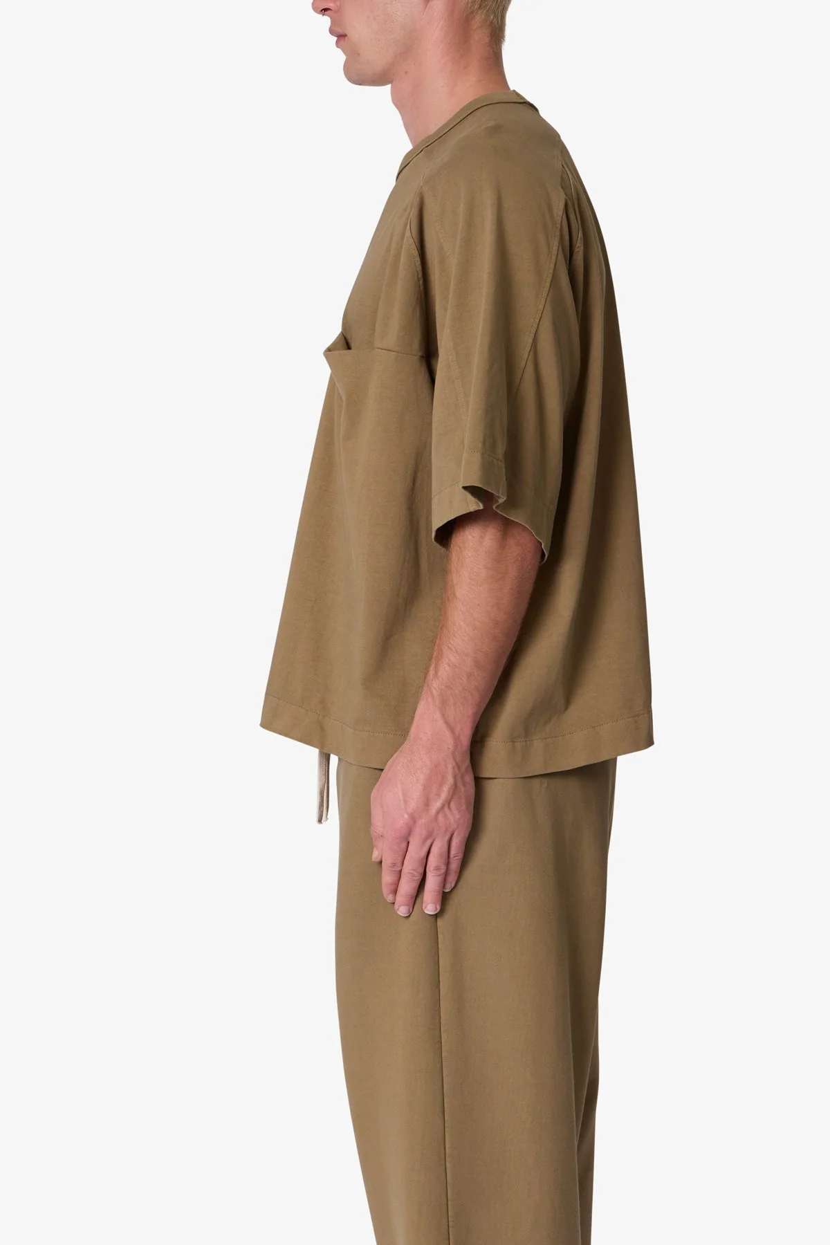Paneled Hidden Pocket Tee | Washed Earth - Image 4