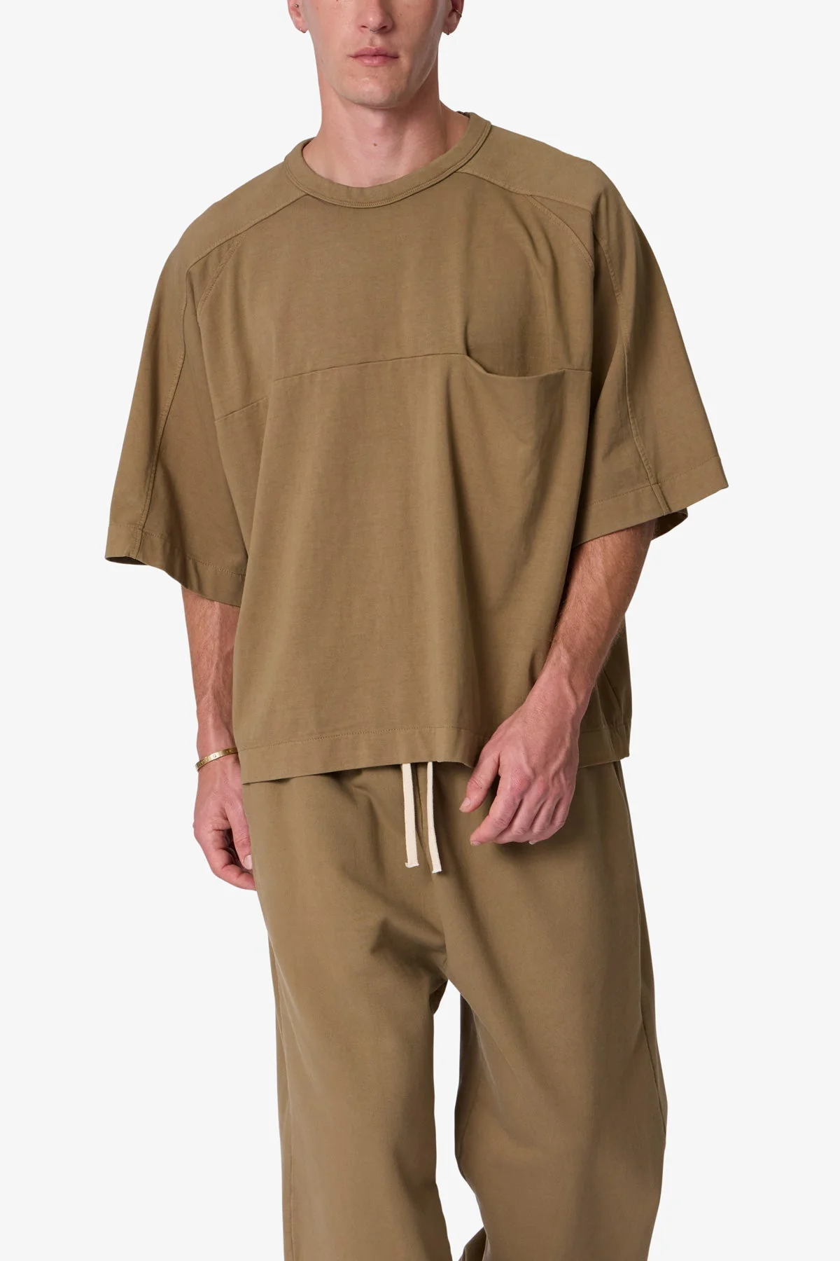 Paneled Hidden Pocket Tee | Washed Earth - Image 6