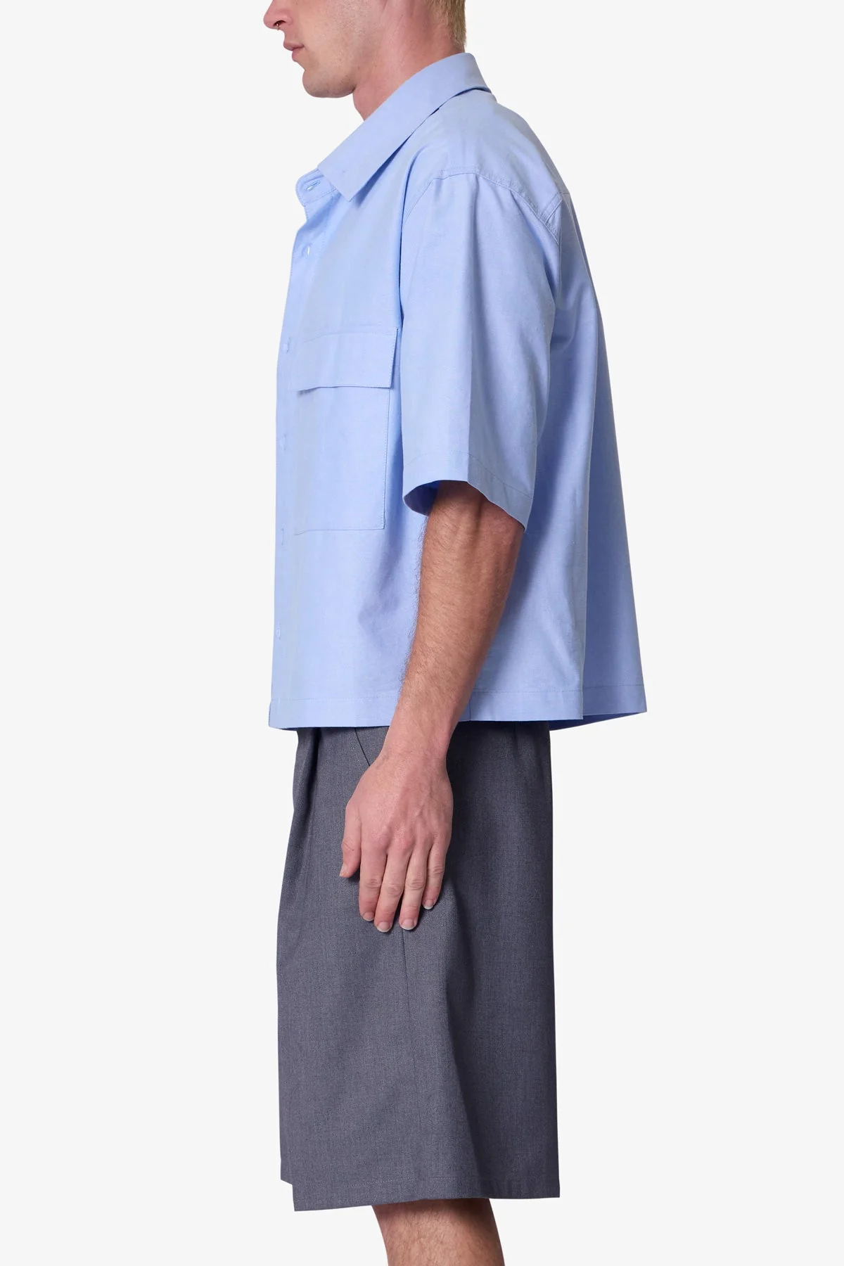 Poplin Bus Driver Shirt | Light Blue - Image 4