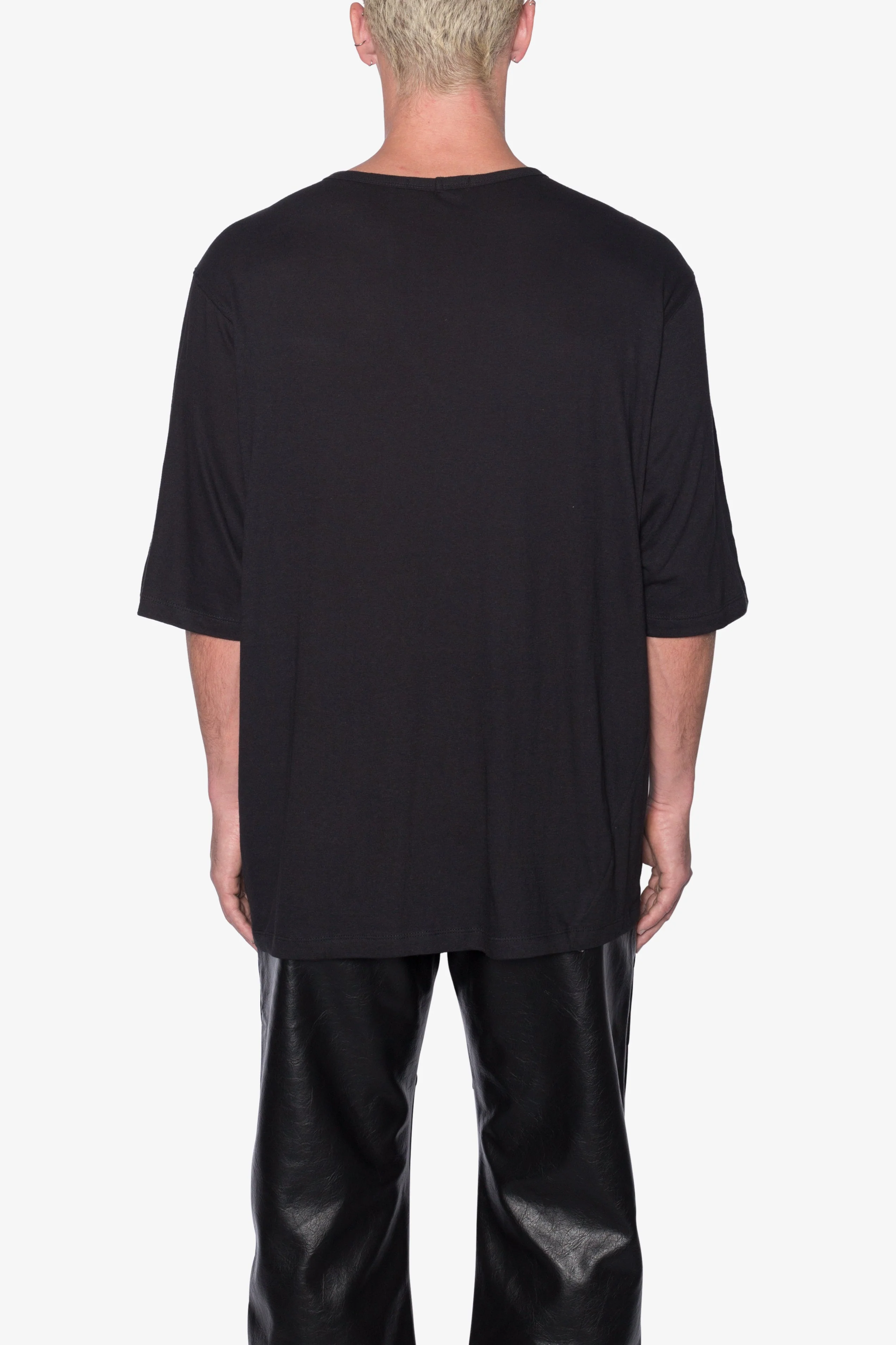 Sheer Gauze Tee | Black - Image 5