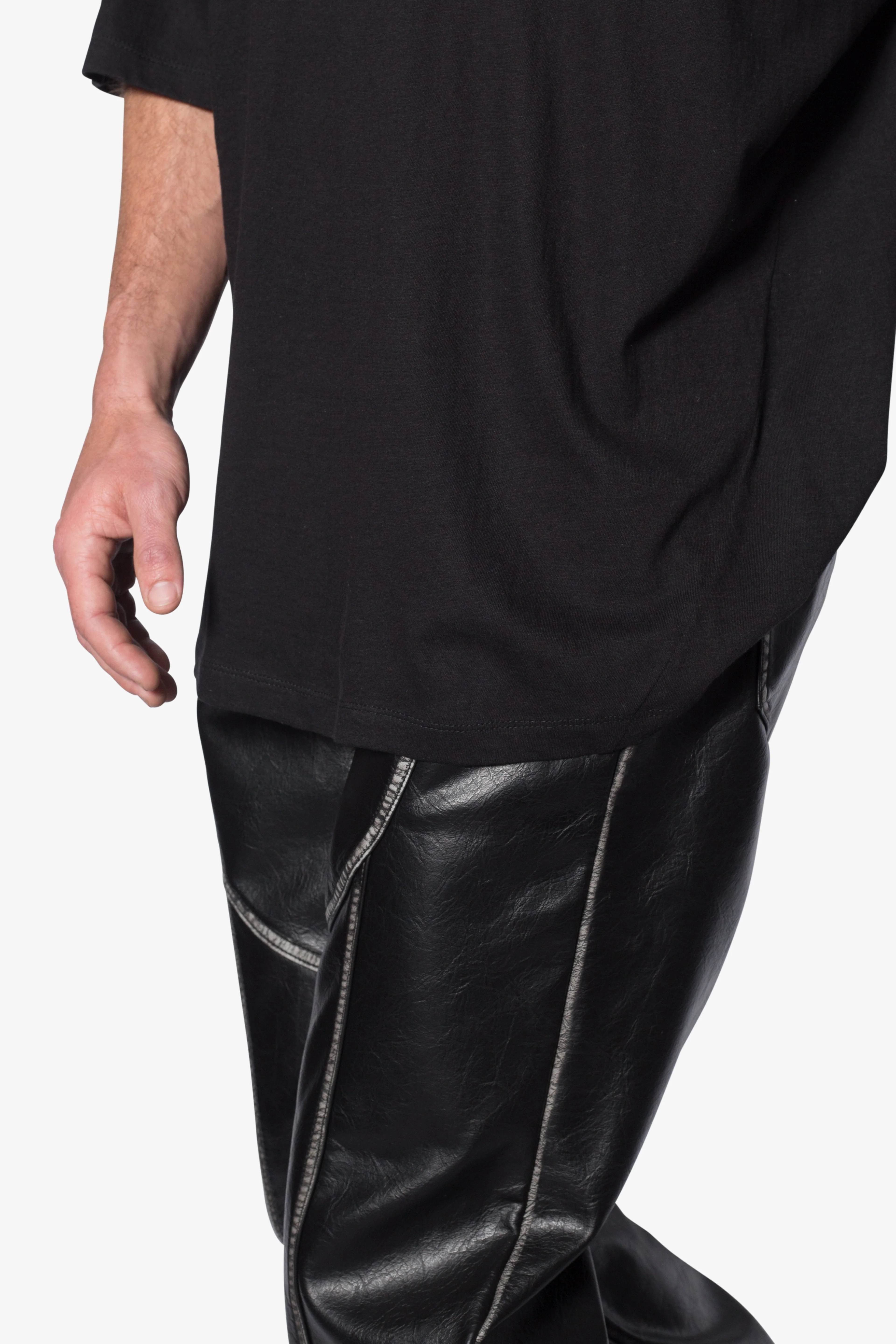 Sheer Gauze Tee | Black - Image 7