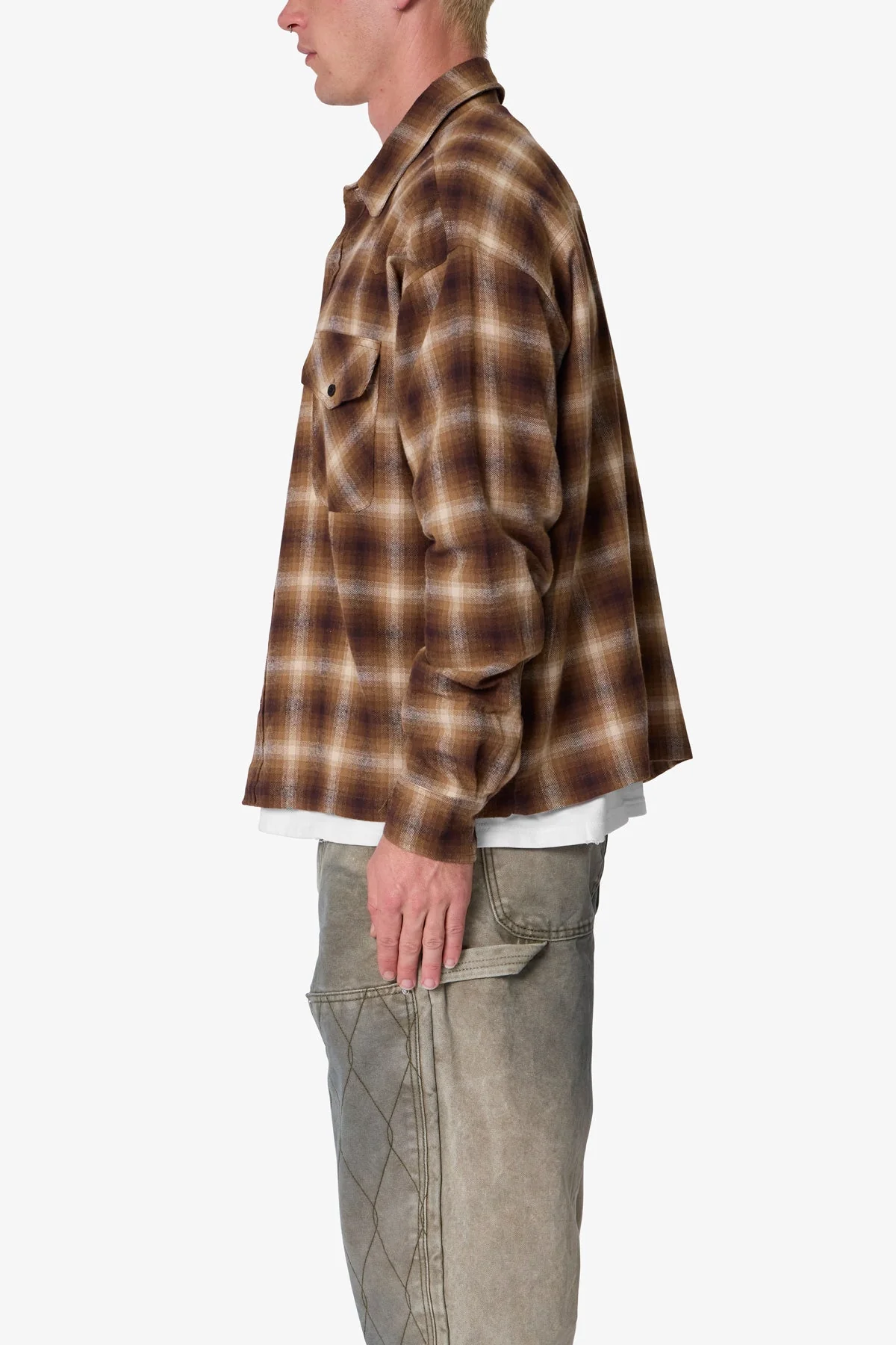 Western Flannel Shirt | Brown - Image 4