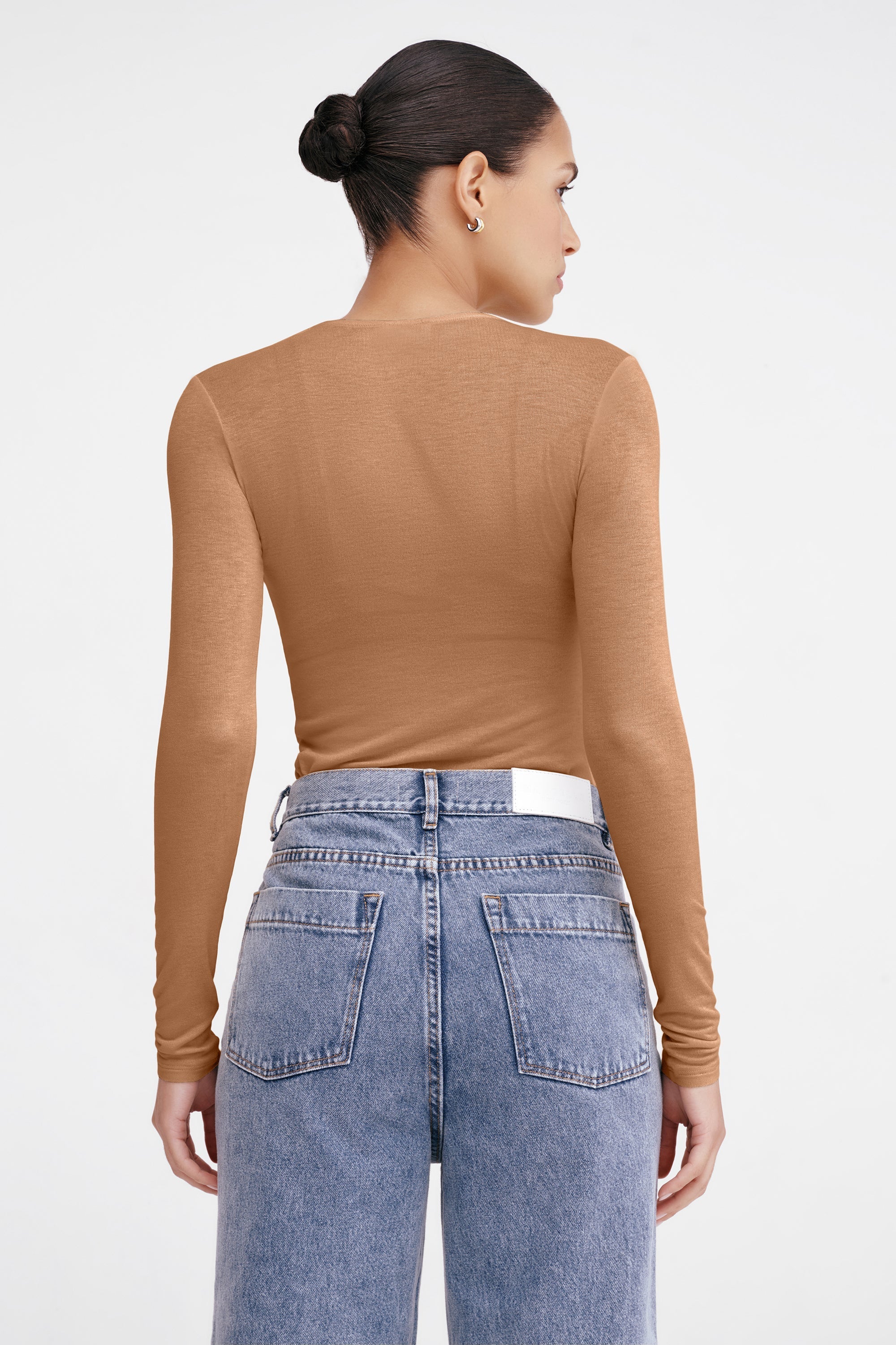 Sara Long Sleeve Top | Chestnut - Image 20