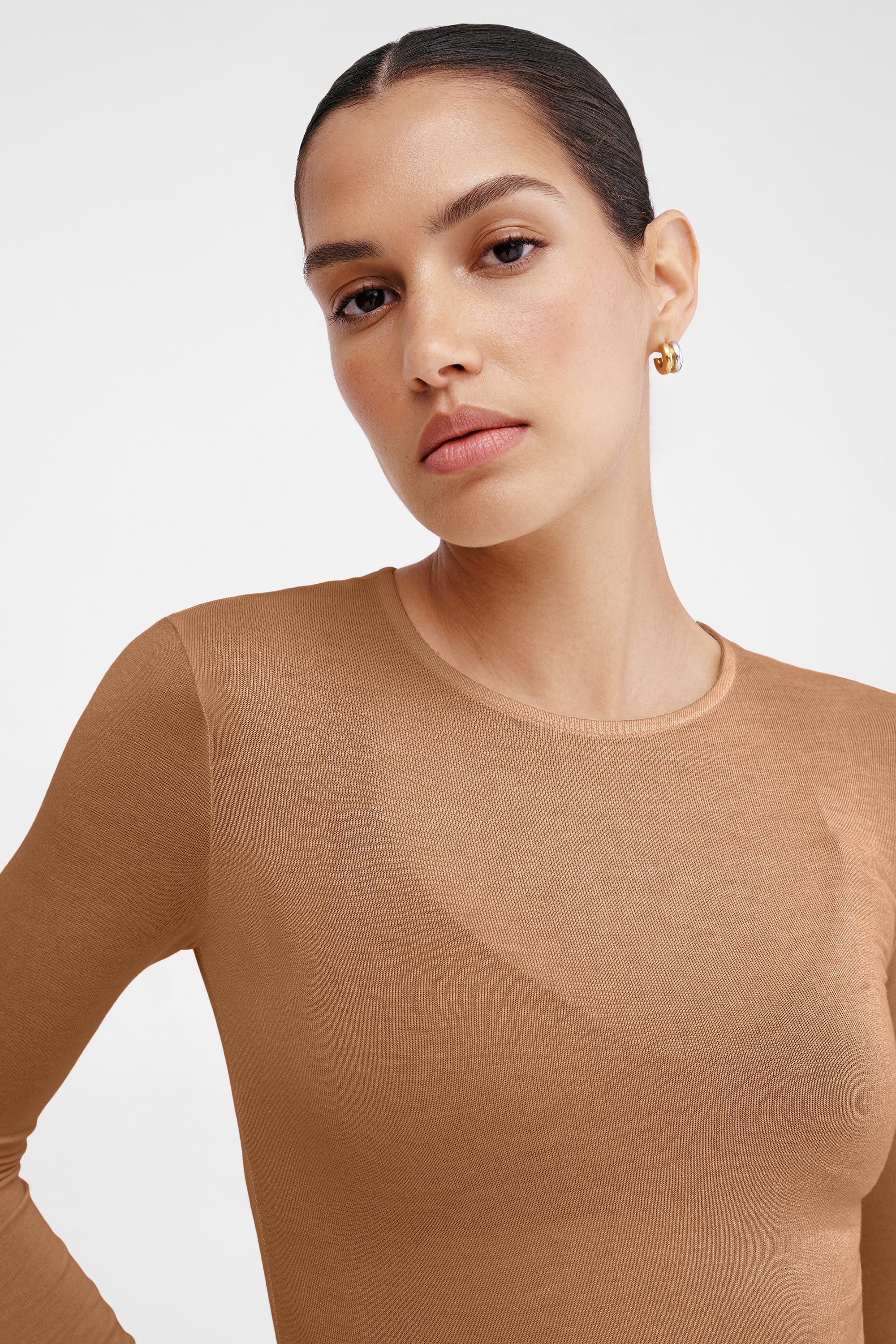 Sara Long Sleeve Top | Chestnut - Image 21