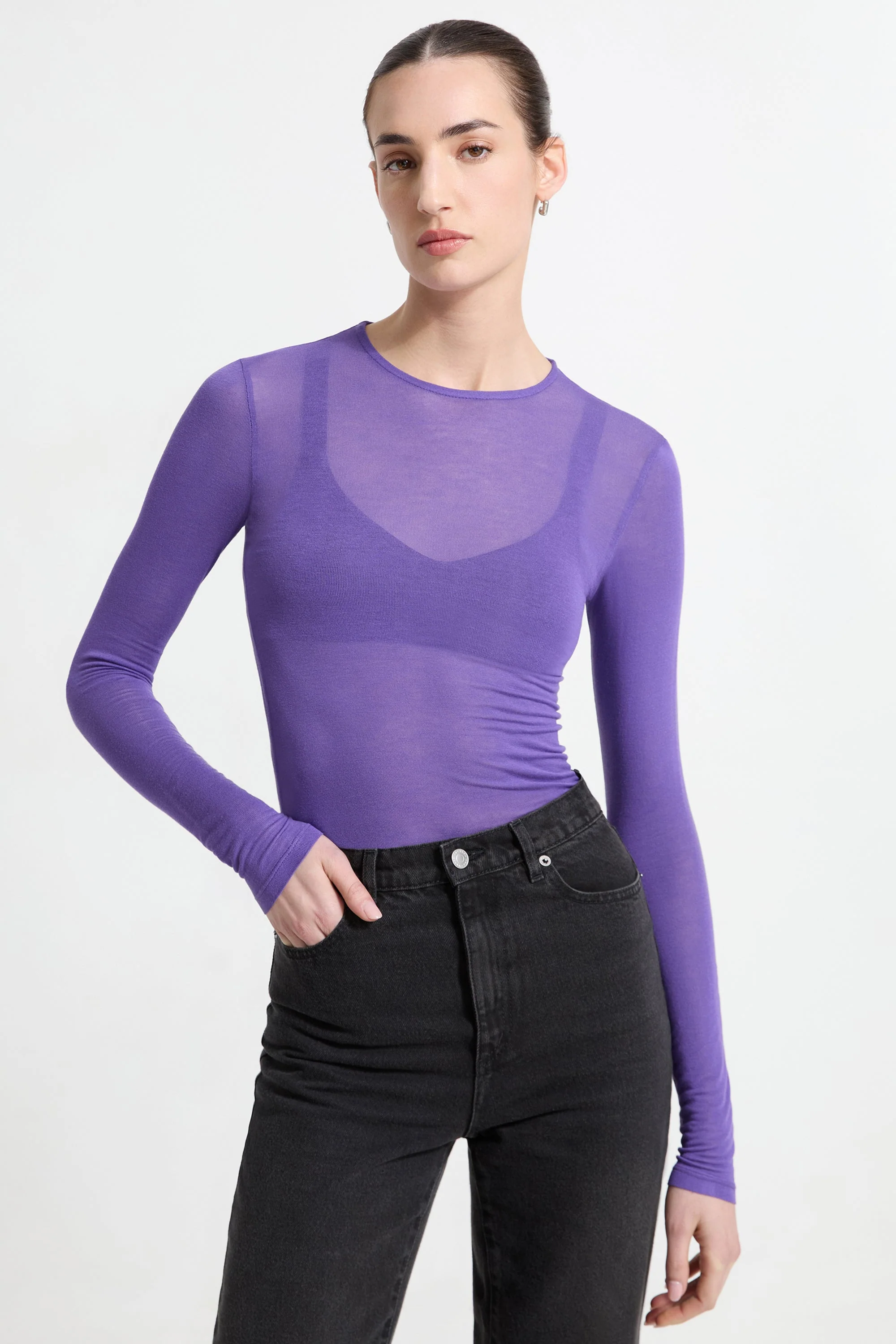 Sara Long Sleeve Top | Chestnut - Image 8