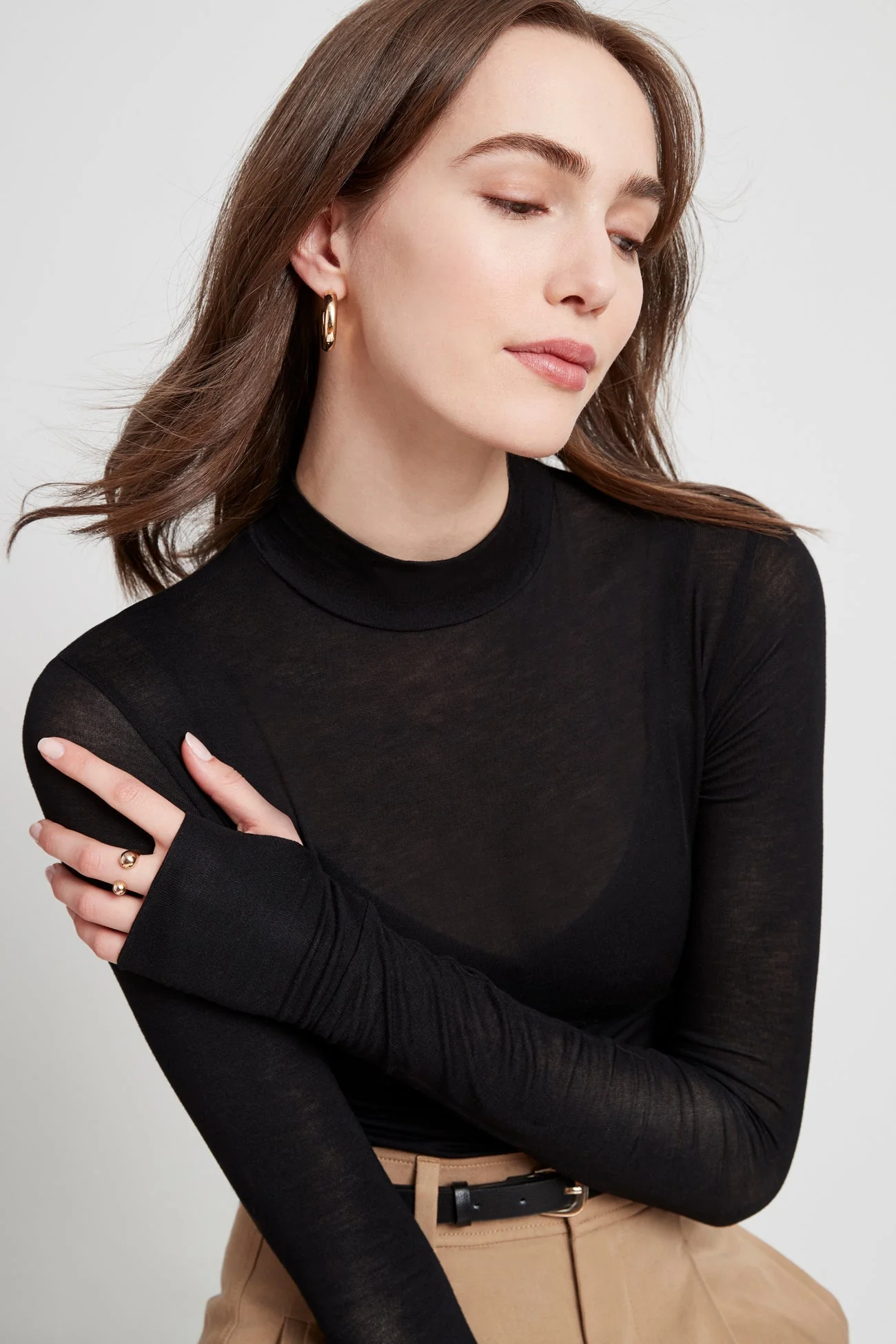 Sheer Addy Top | Light Beige - Image 10