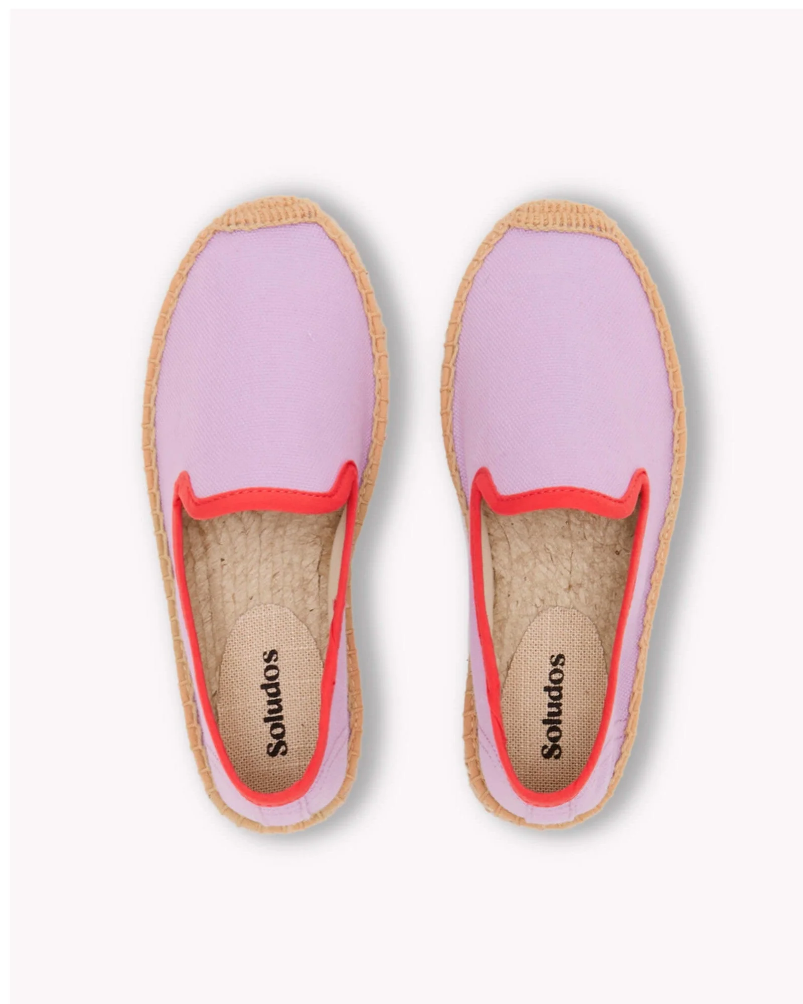 Kids | Smoking Espadrille | Woven Color | Lavender - Red - Image 4
