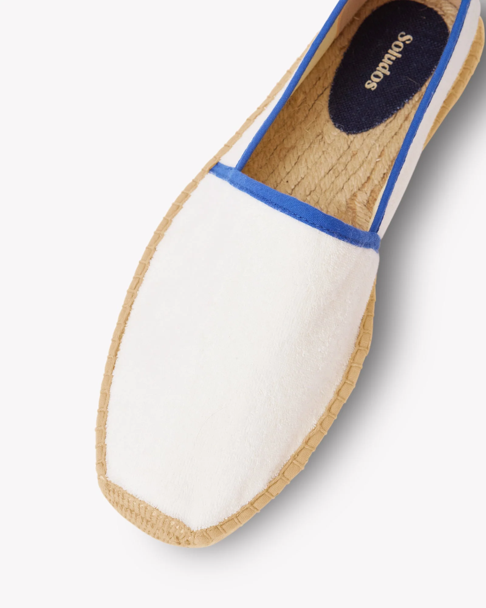 Mens | Original Espadrille | Terry | White-French Blue - Image 4