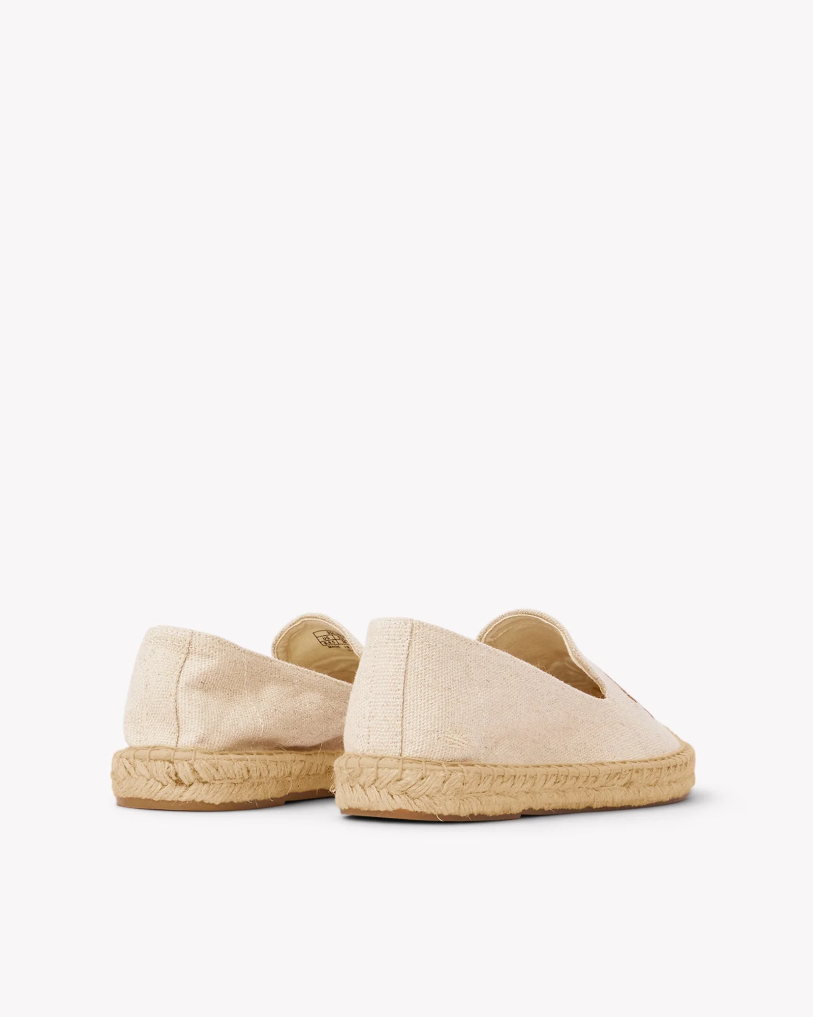Mens | Smoking Espadrille | Embroidery | Andale - Natural Undyed - Image 4
